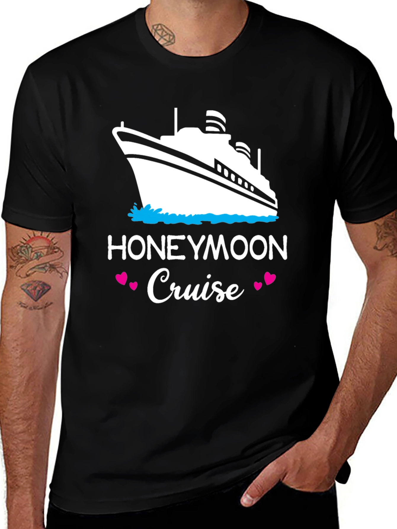 Variant 29 of Honeymoon Cruise T-Shirt: Romantic Getaway Tee