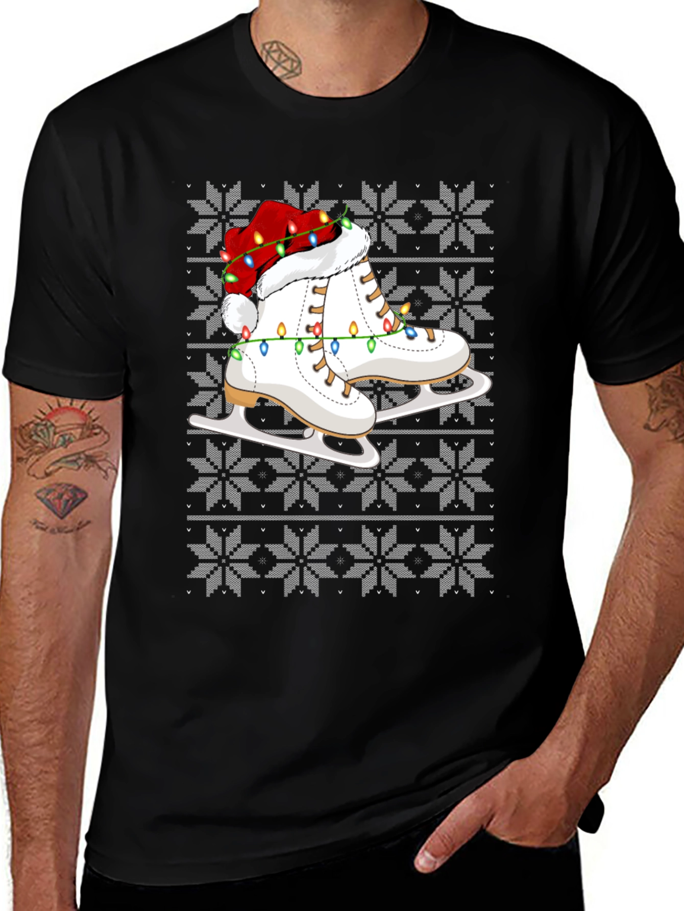 Variant 2 of Holiday Ice Skates Graphic Tee