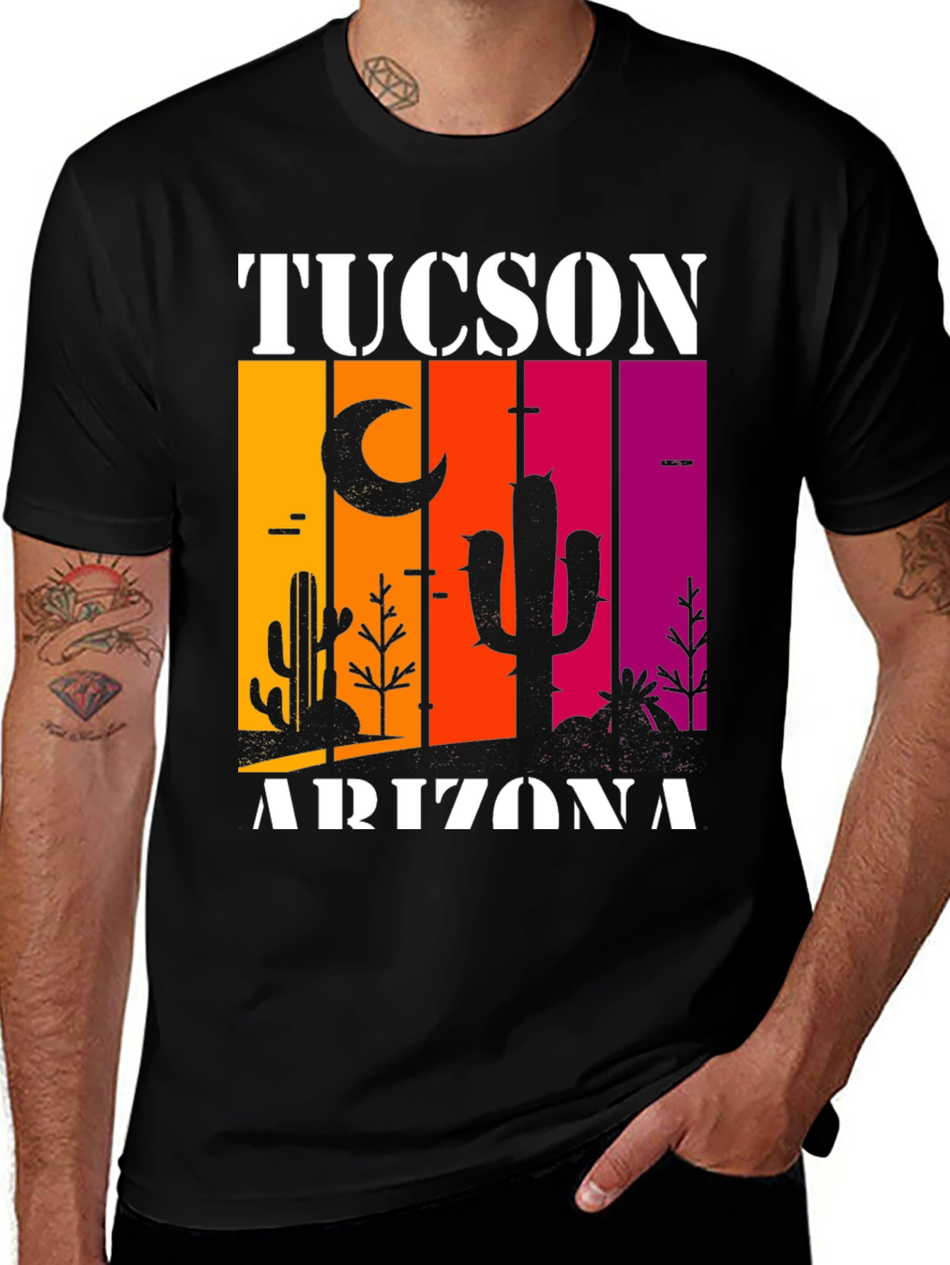 Tucson Arizona Desert Scene Graphic Tee