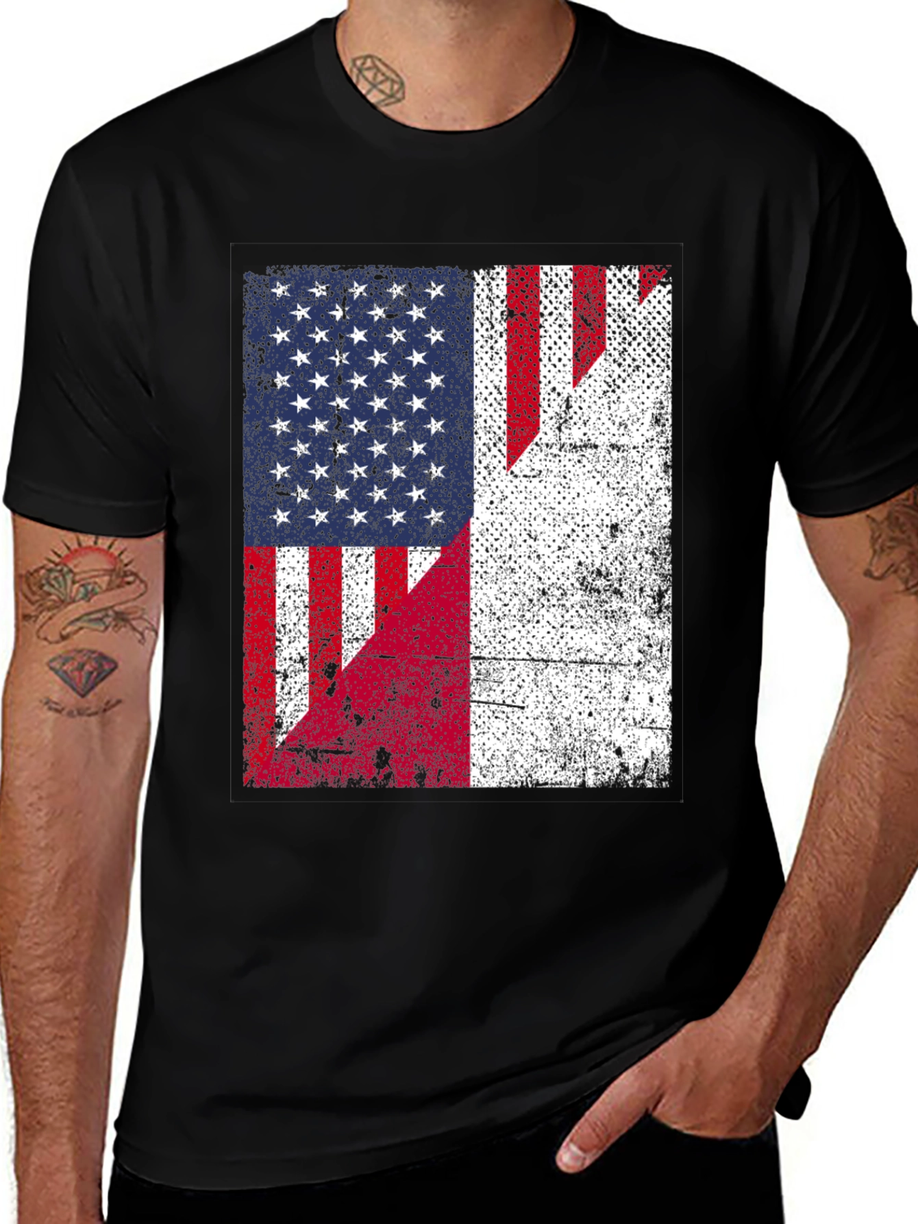 USA & Poland Flag T-Shirt