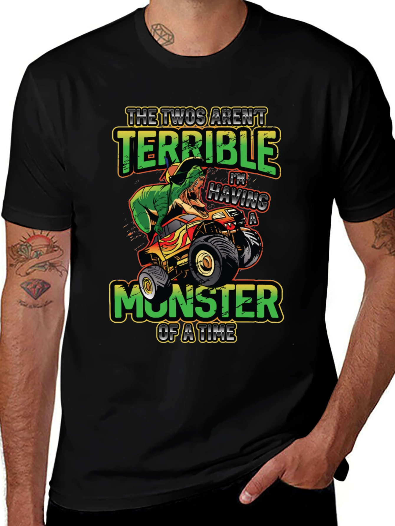 Variant 30 of Monster Truck Dinosaur T-Shirt