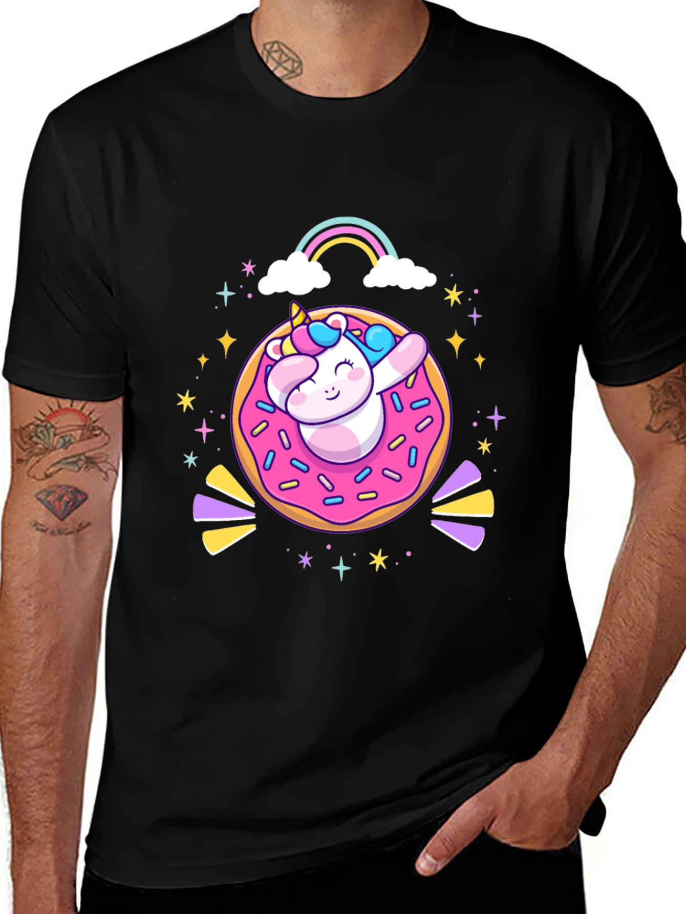 Variant 20 of Unicorn Donut T-Shirt - Fun & Unique Design
