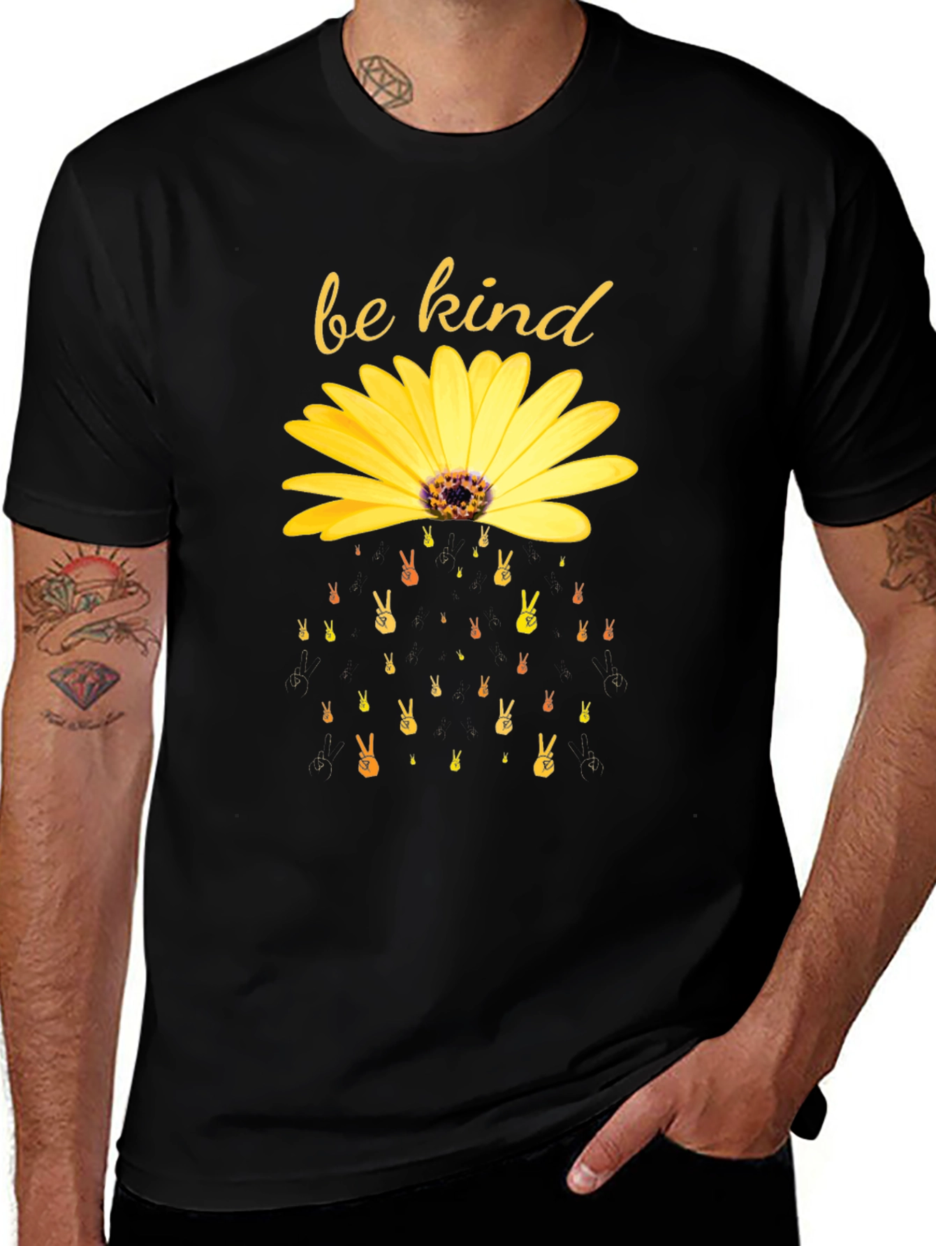 Variant 29 of Be Kind Sunflower Graphic Tee
