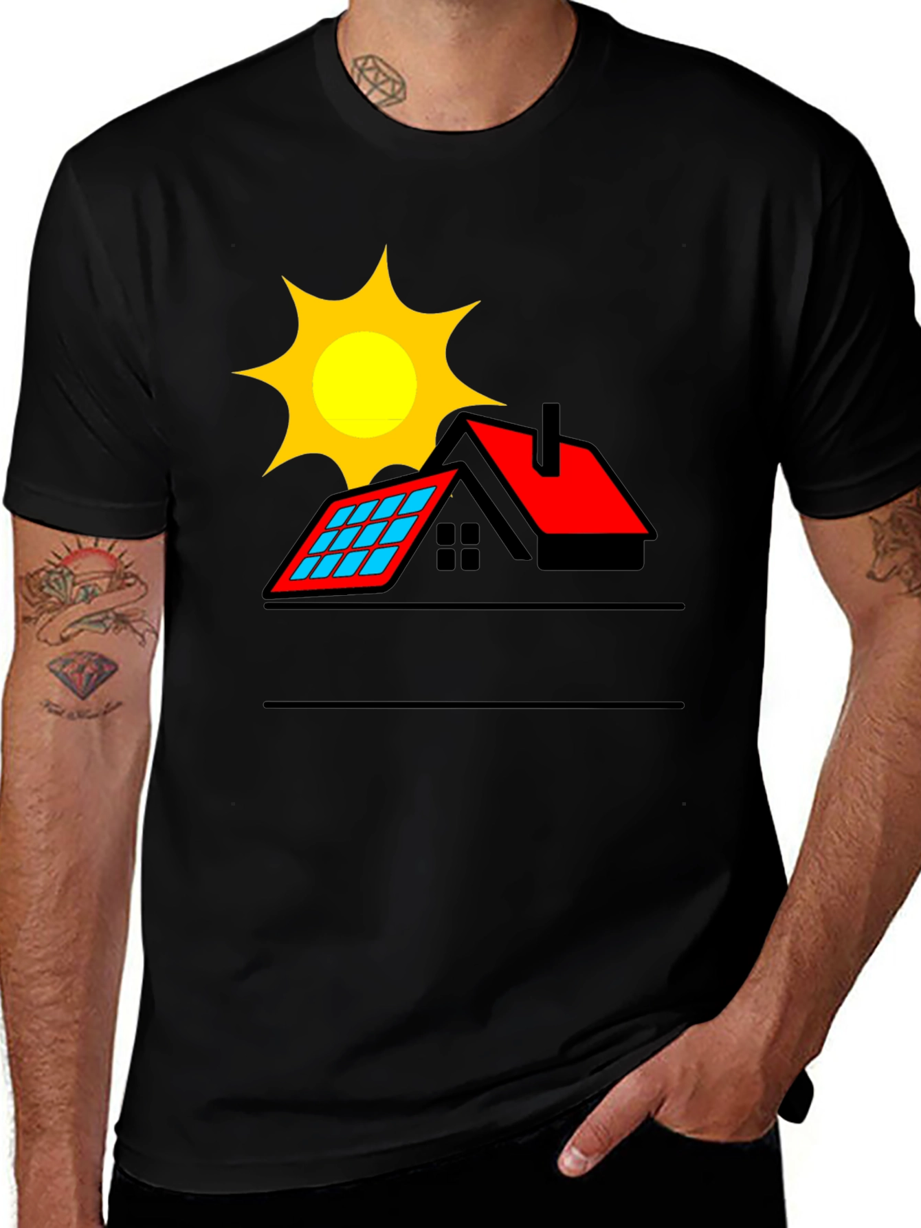 Variant 13 of Eco-Friendly Solar Power T-Shirt