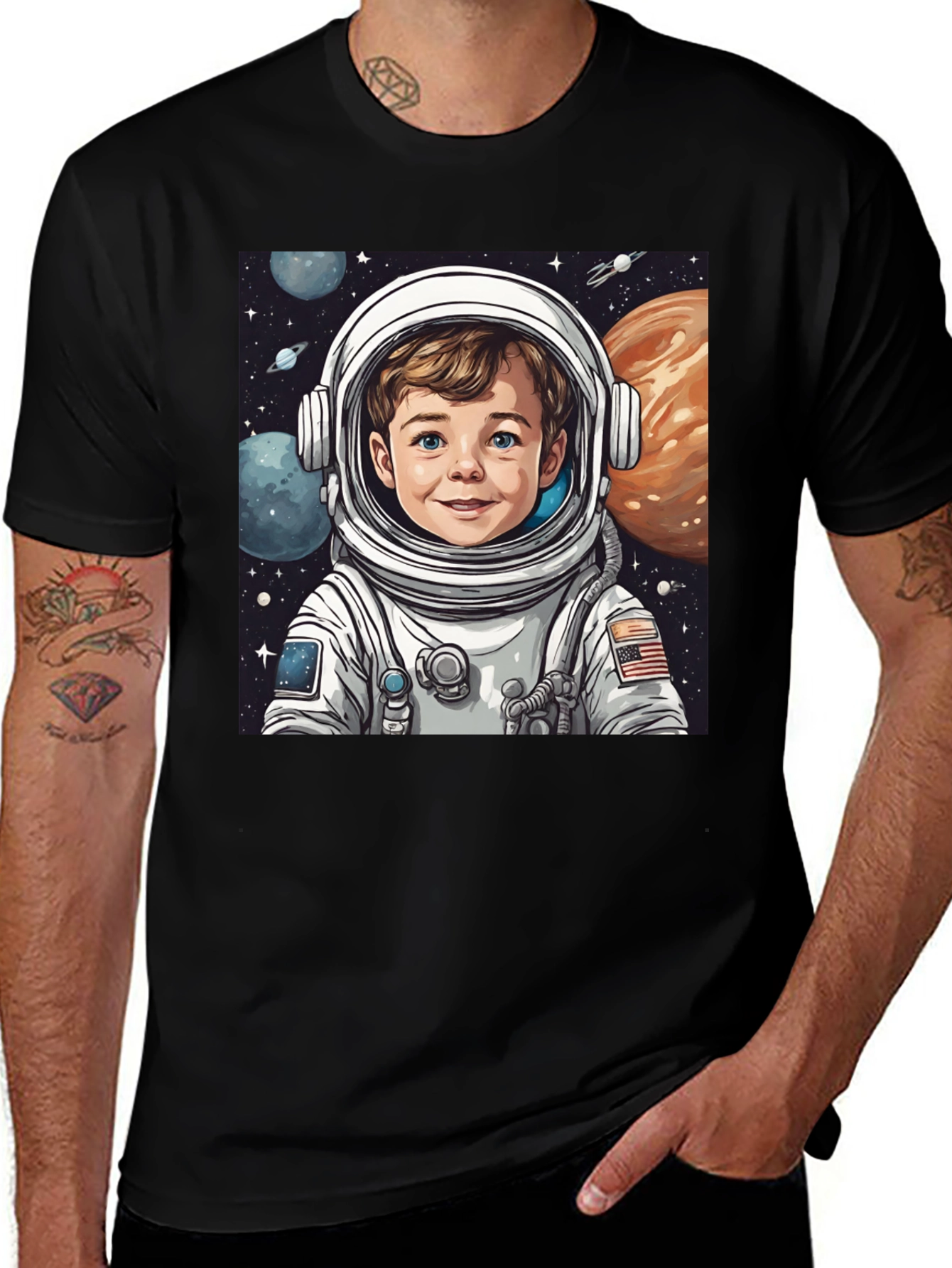 Variant 13 of Astronaut Boy Graphic T-Shirt