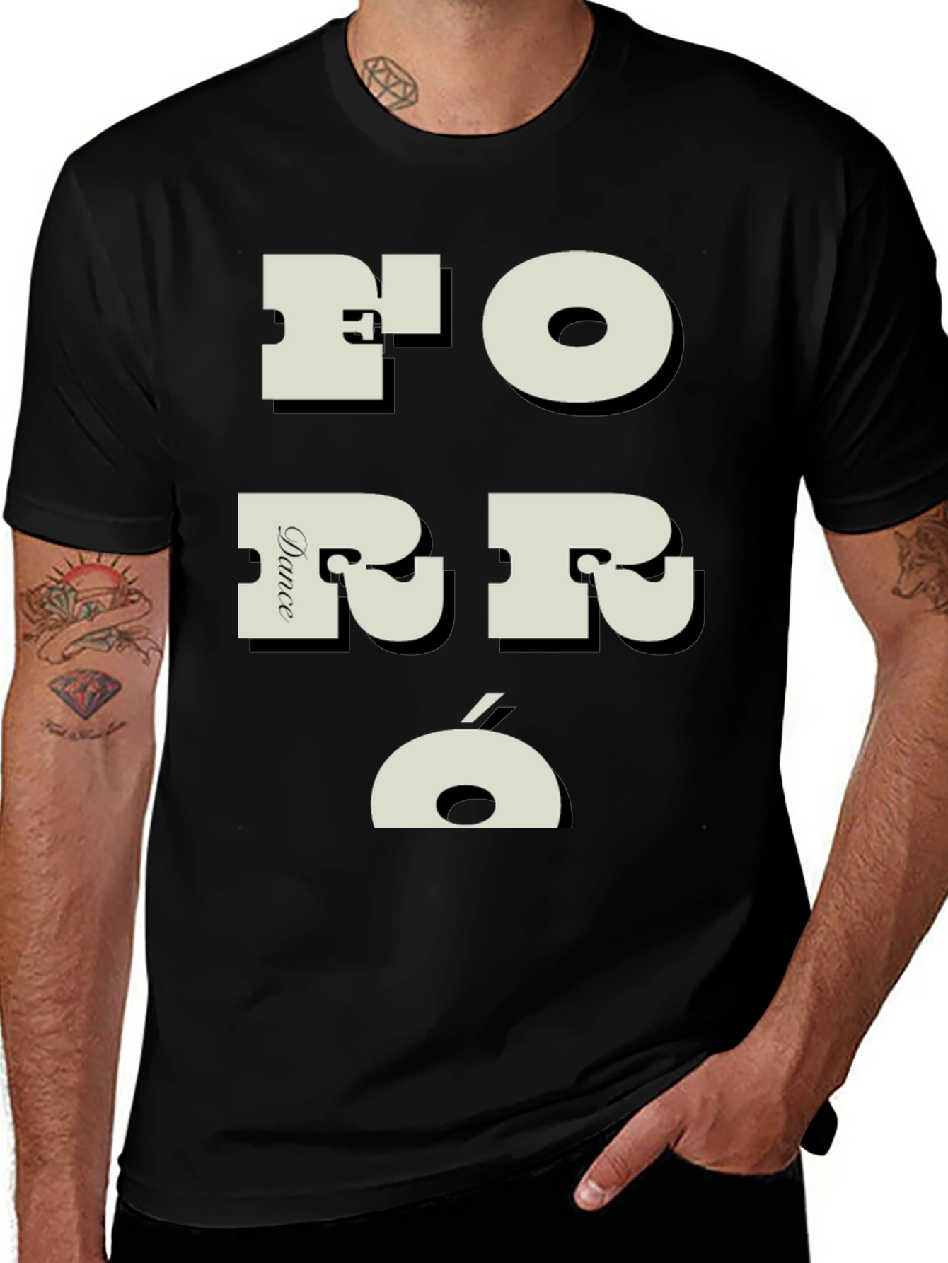 Forró Dance T-Shirt - Black Graphic Tee