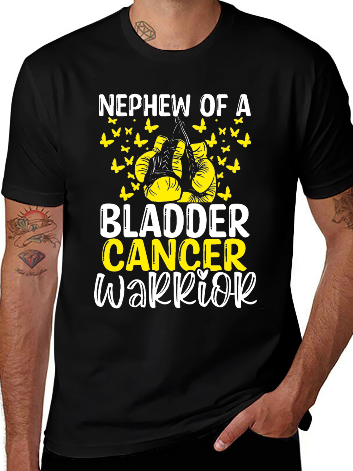 Variant 30 of Nephew of a Bladder Cancer Warrior T-Shirt