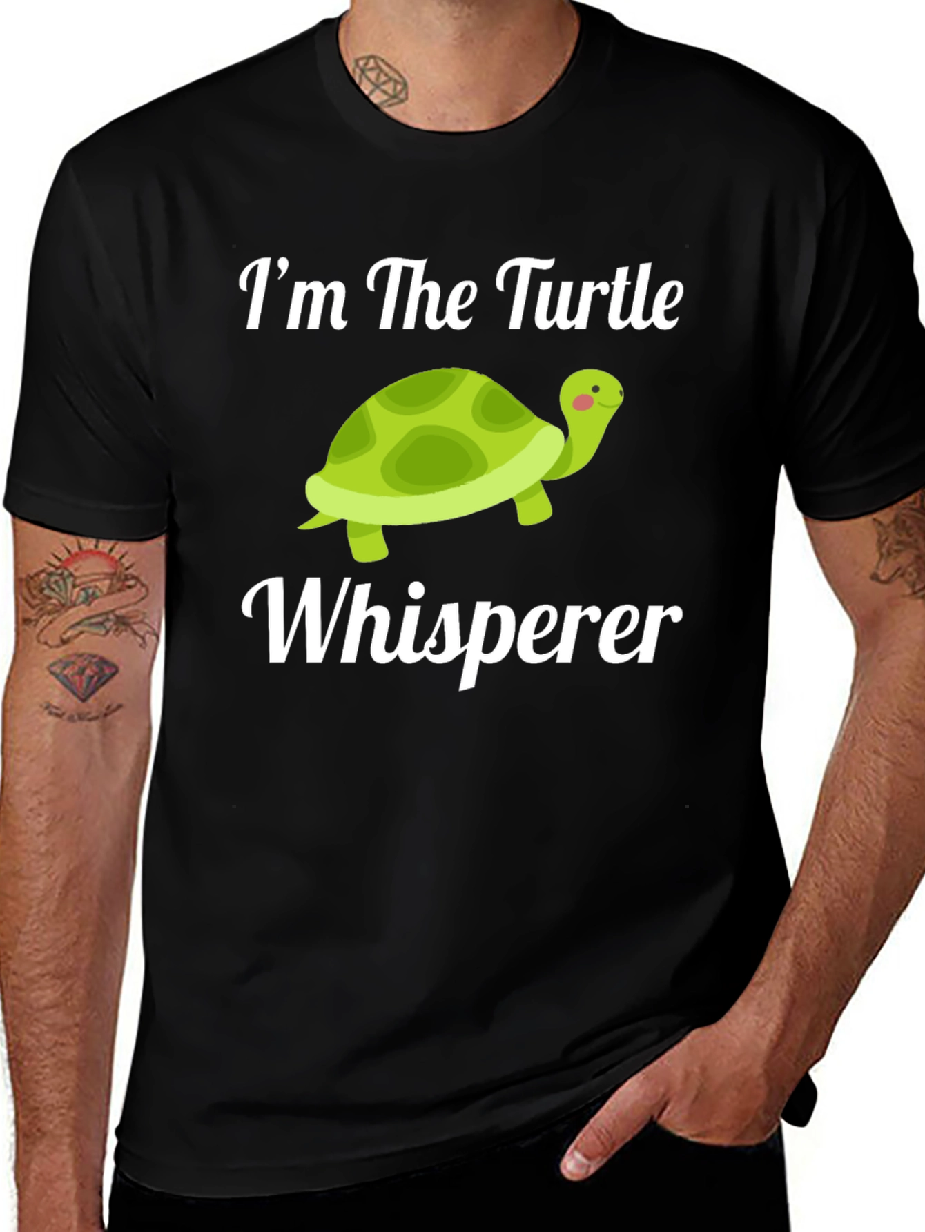 Turtle Whisperer Black T-Shirt