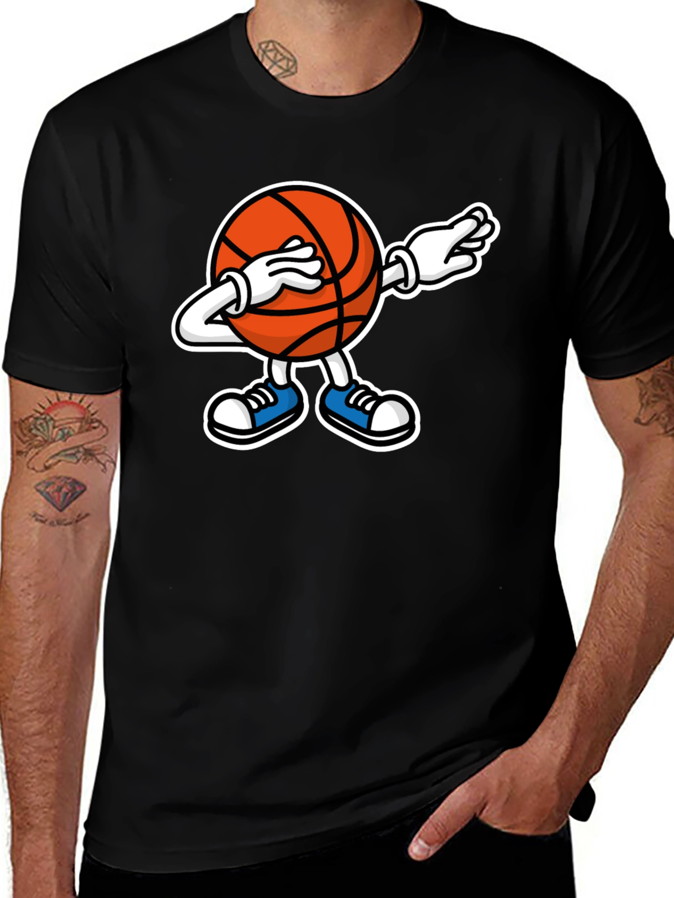 Variant 22 of Dabbing Basketball Graphic T-Shirt