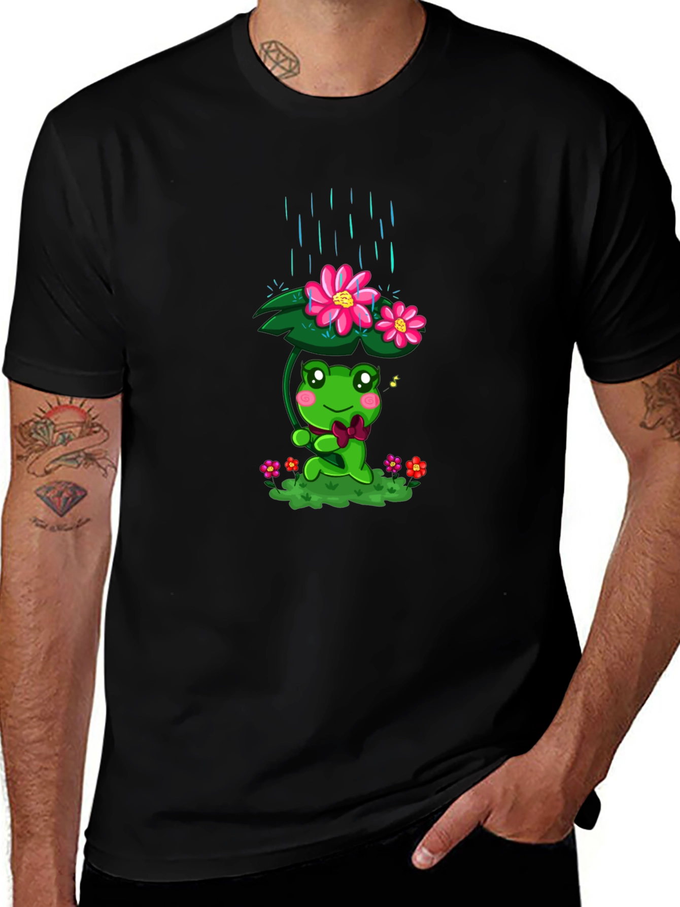 Variant 20 of Cute Frog in Rain T-Shirt