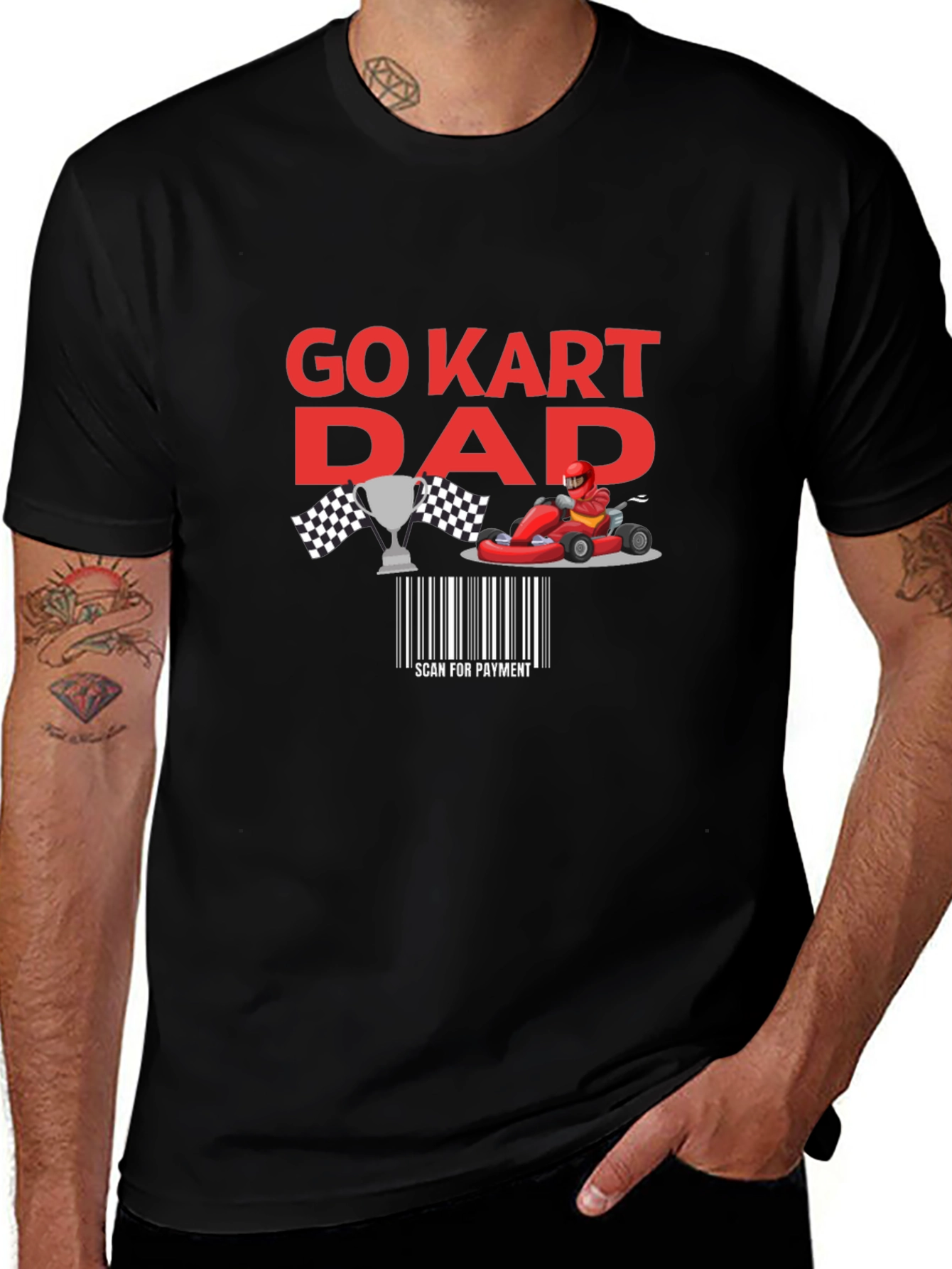 Variant 15 of Go Kart Dad T-Shirt: Race-Ready Style
