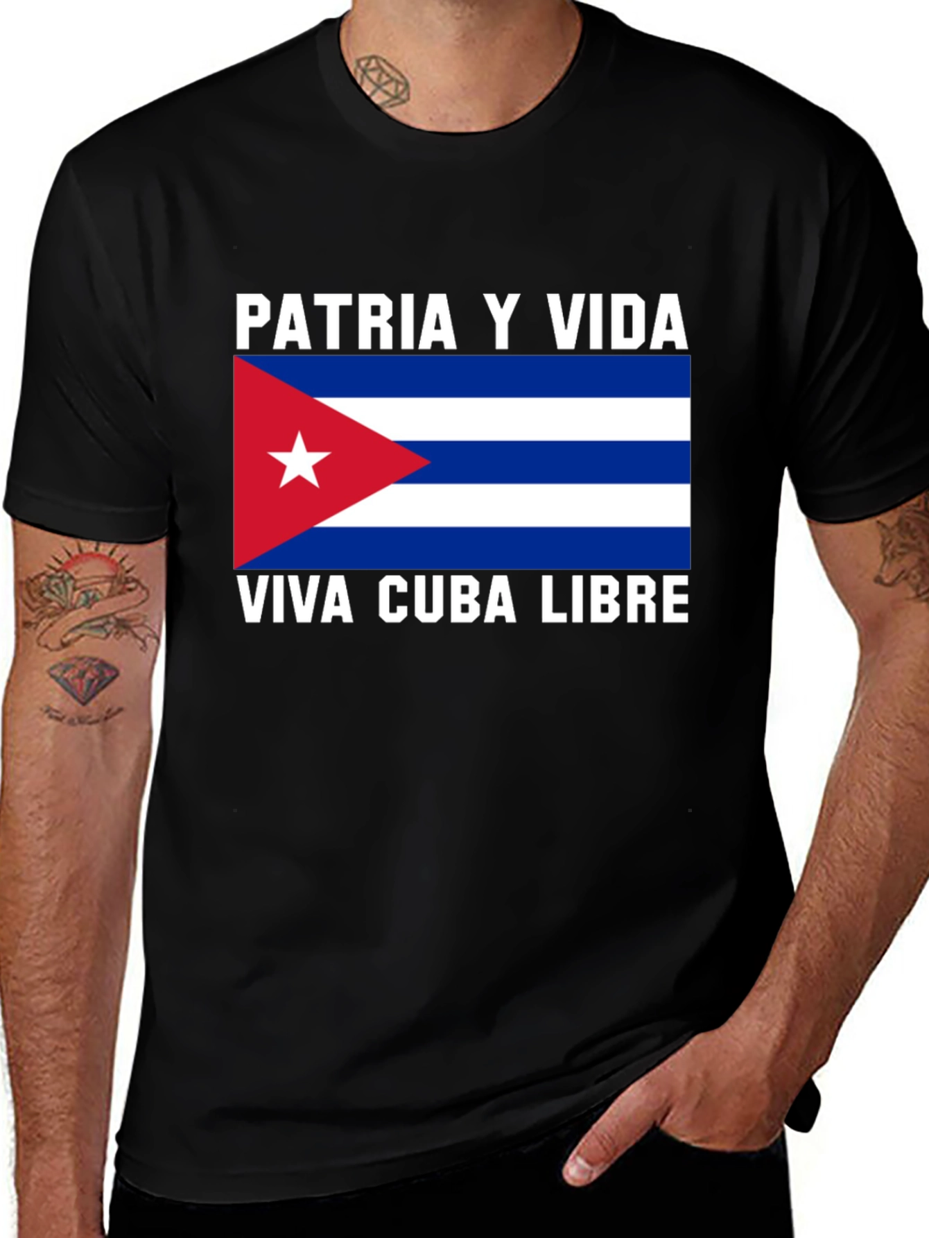 Variant 14 of Patria Y Vida Viva Cuba Libre T-Shirt
