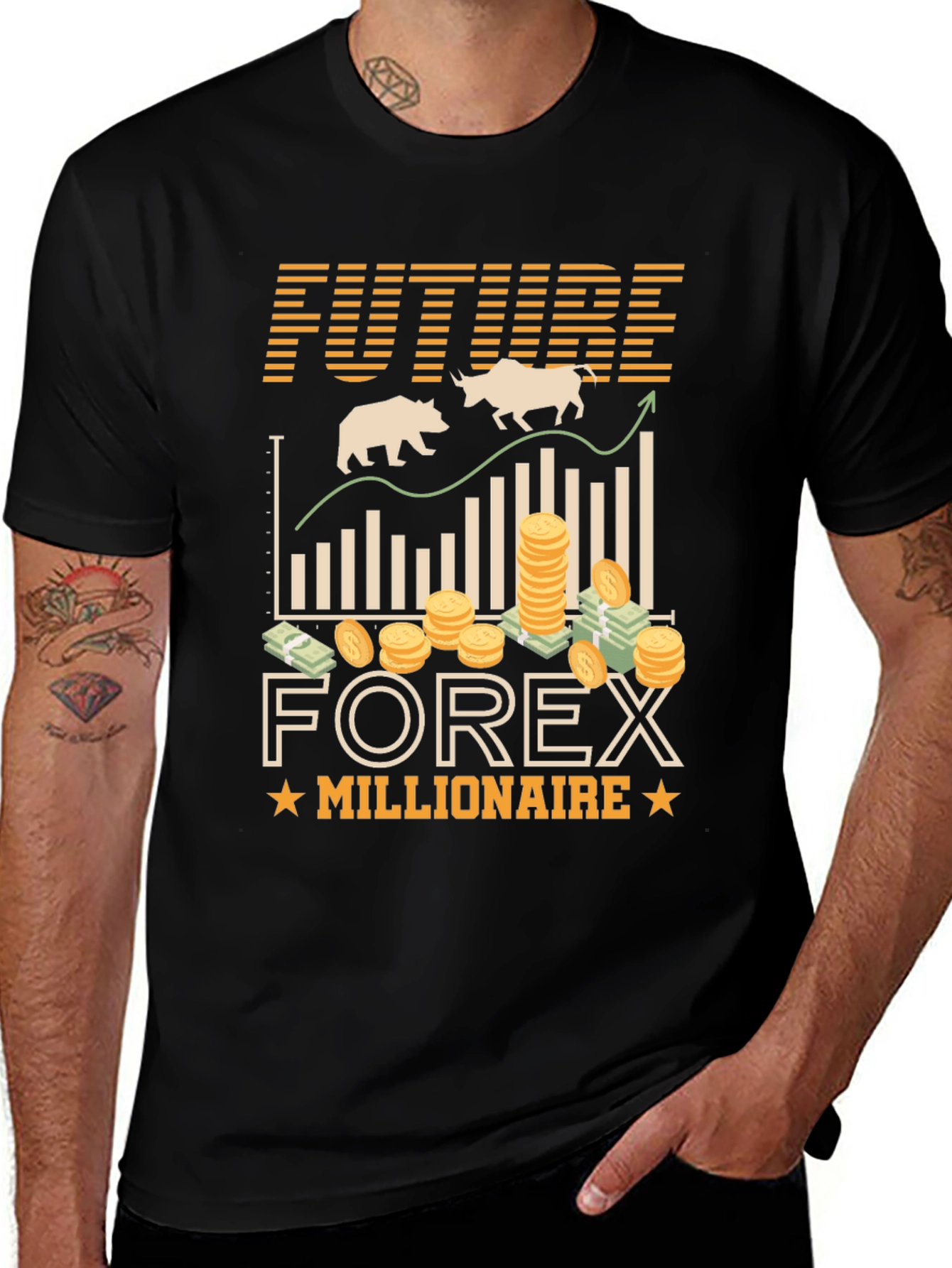 Variant 10 of Future Forex Millionaire T-Shirt - Trader Gift