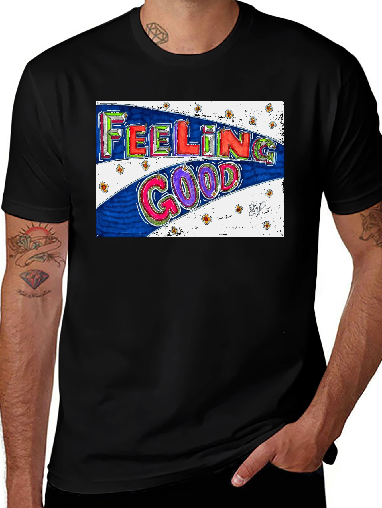 Variant 10 of Feeling Good Graphic Tee - Stylish Comfort