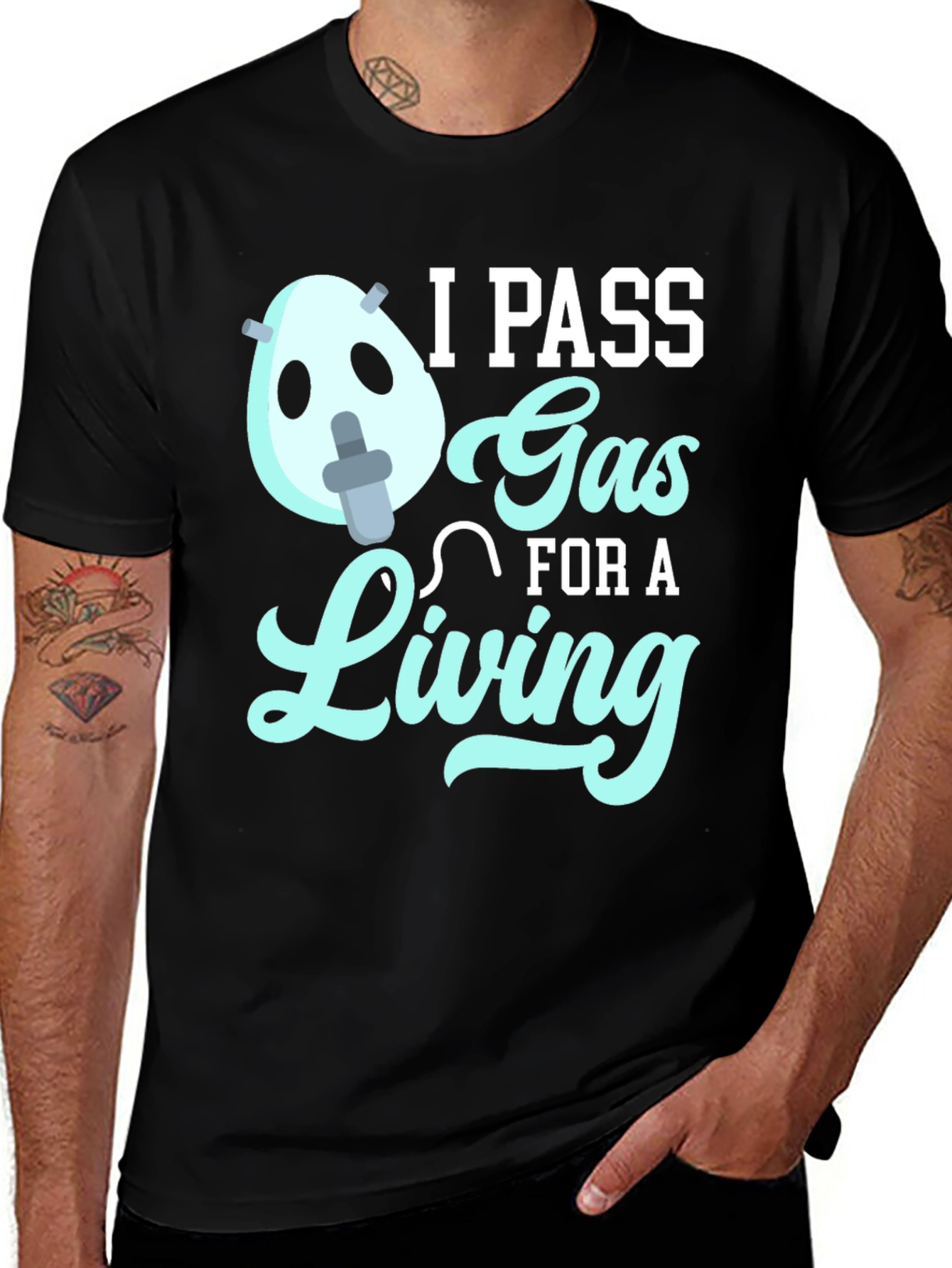 Variant 5 of I Pass Gas For a Living T-Shirt - Funny Anesthesiologist Tee