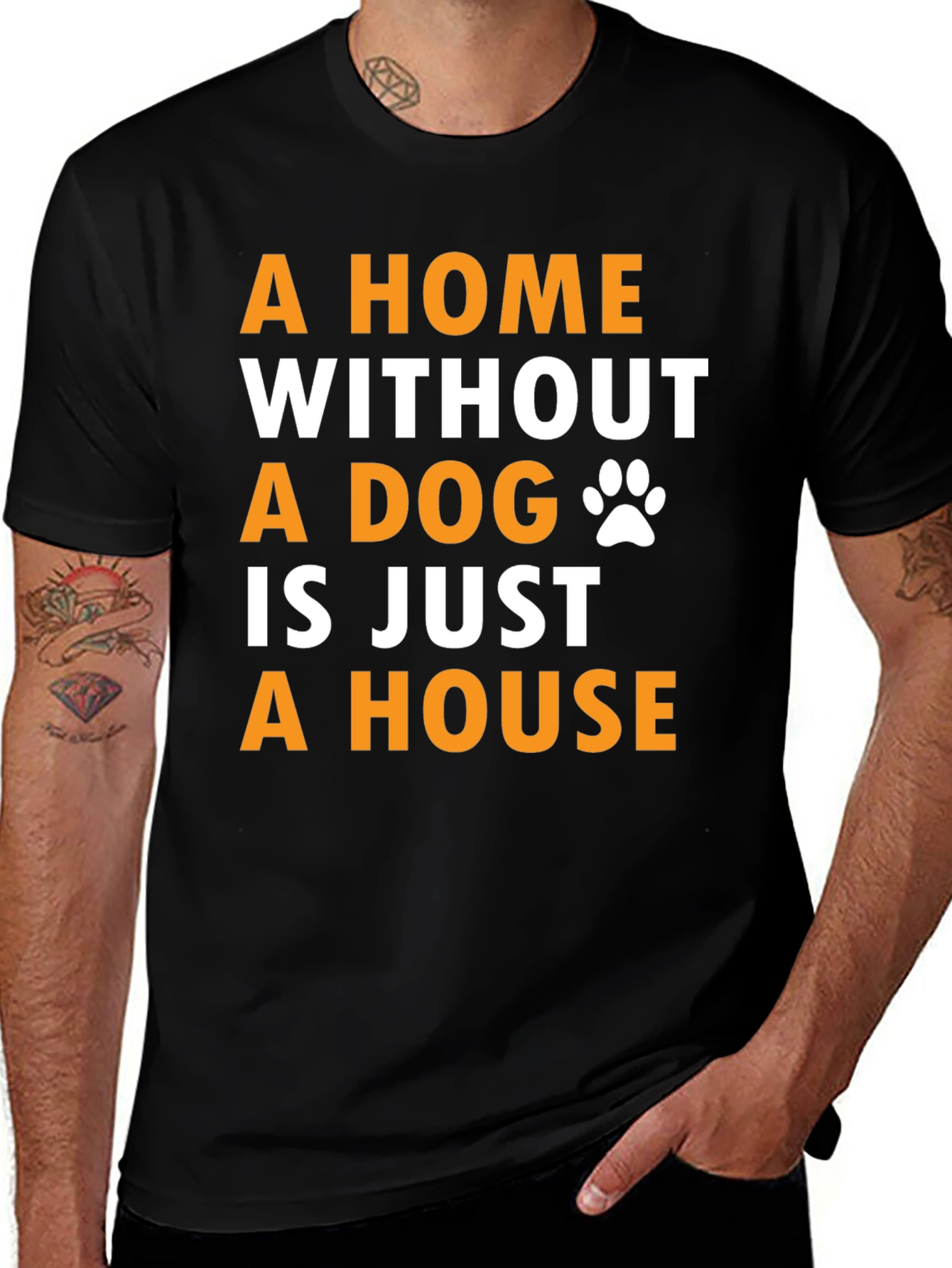 Variant 27 of Dog Lover T-Shirt - A Home Without A Dog