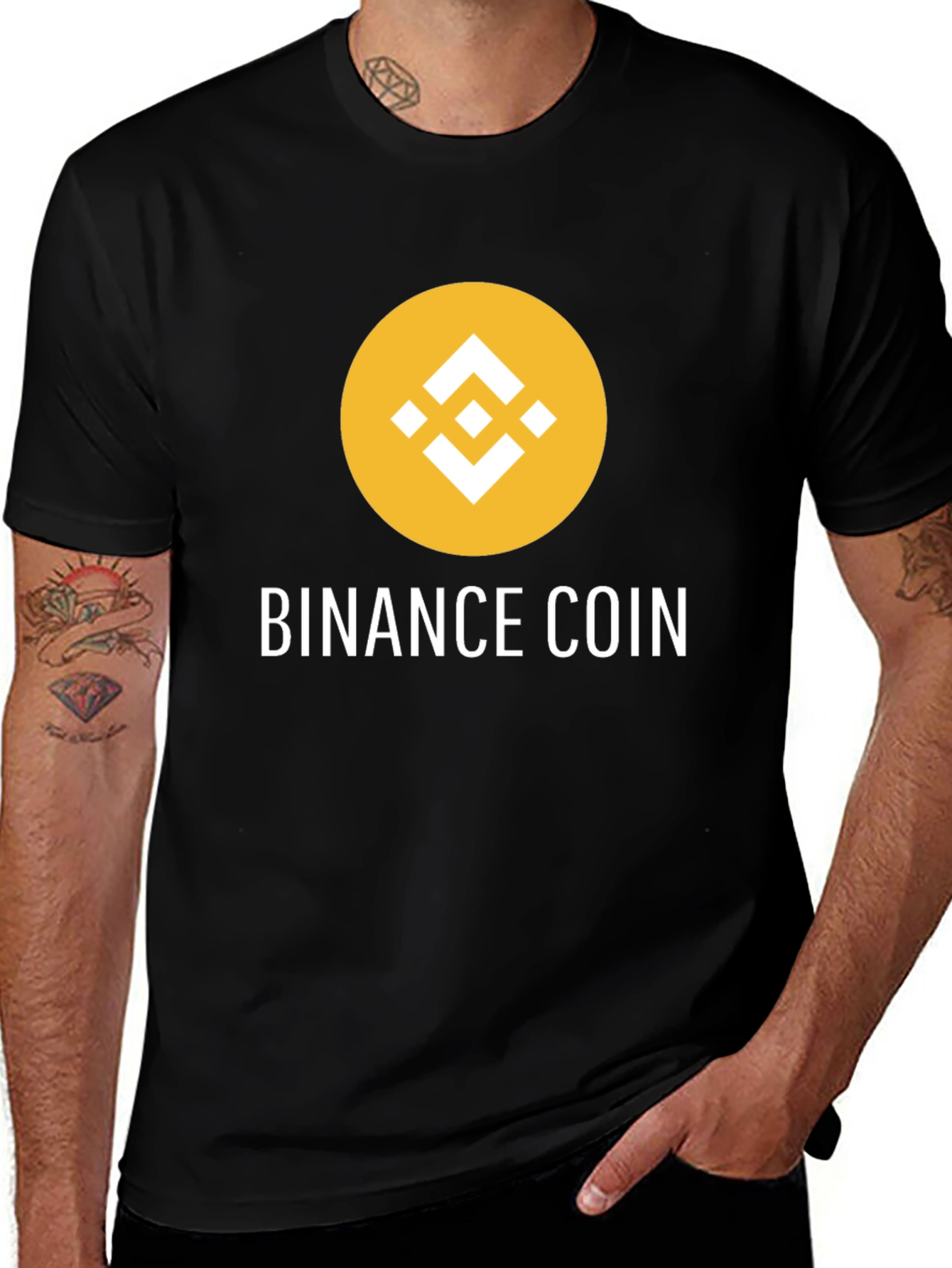 Binance Coin Black T-Shirt - Crypto Fashion