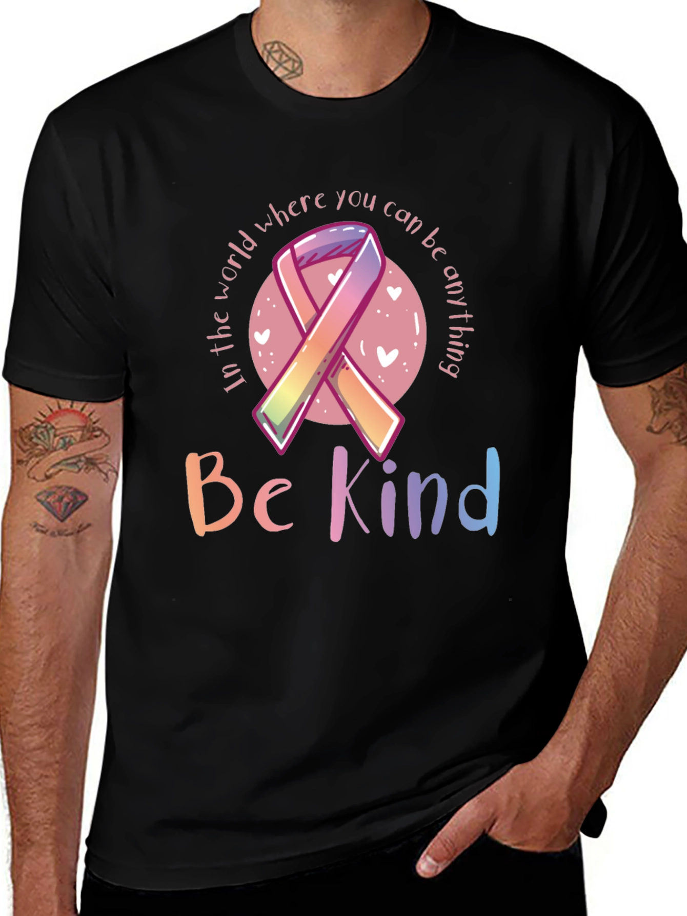 Variant 6 of Be Kind Ribbon Graphic Tee