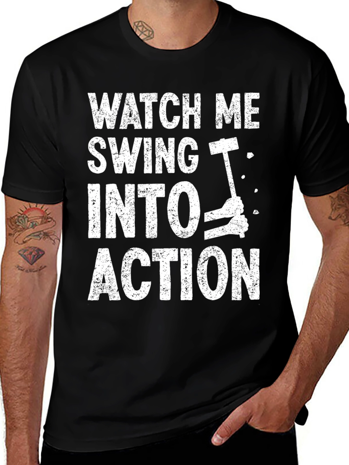 Variant 24 of Watch Me Swing Into Action T-Shirt