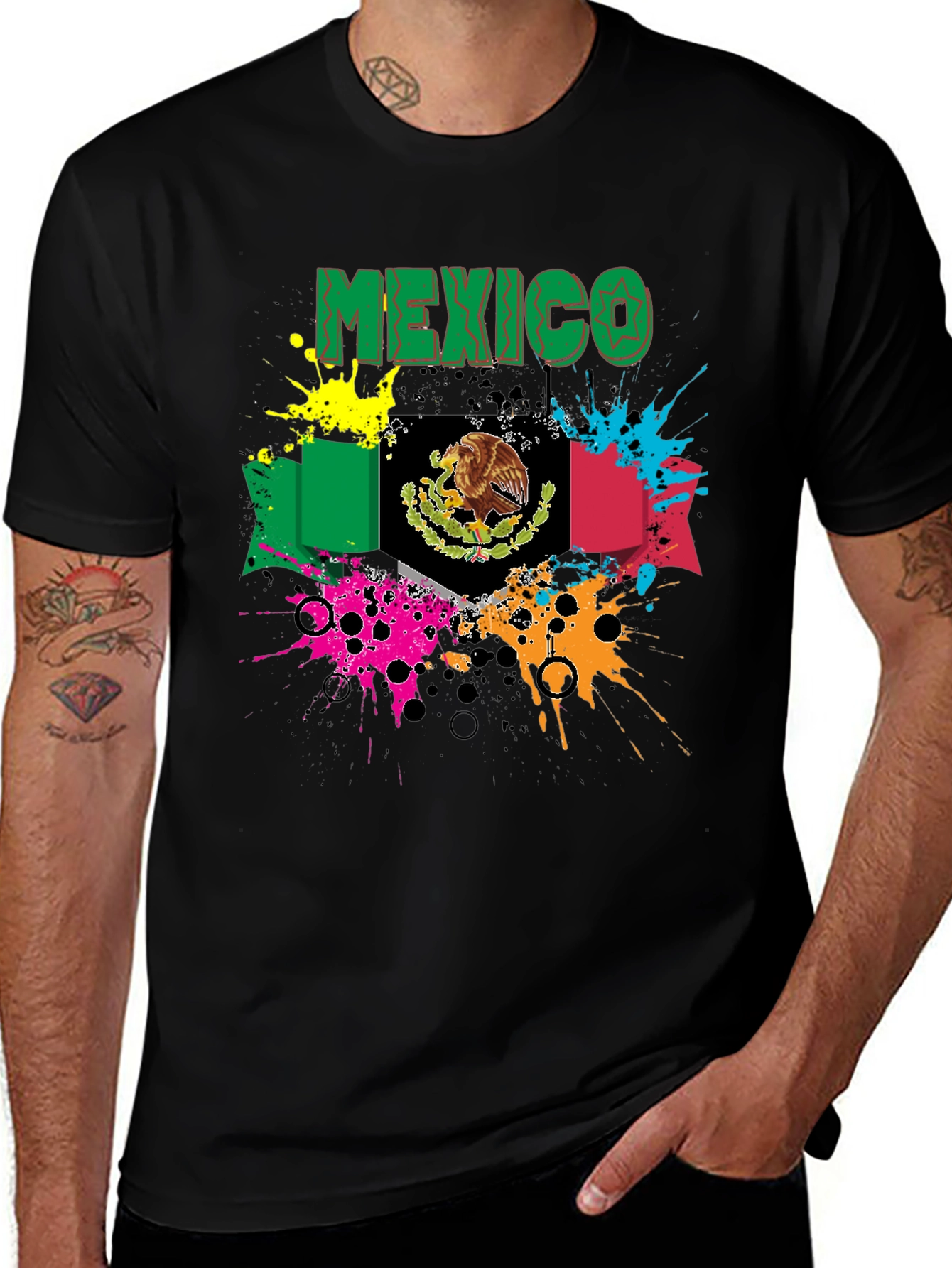Mexico Flag Graphic T-Shirt