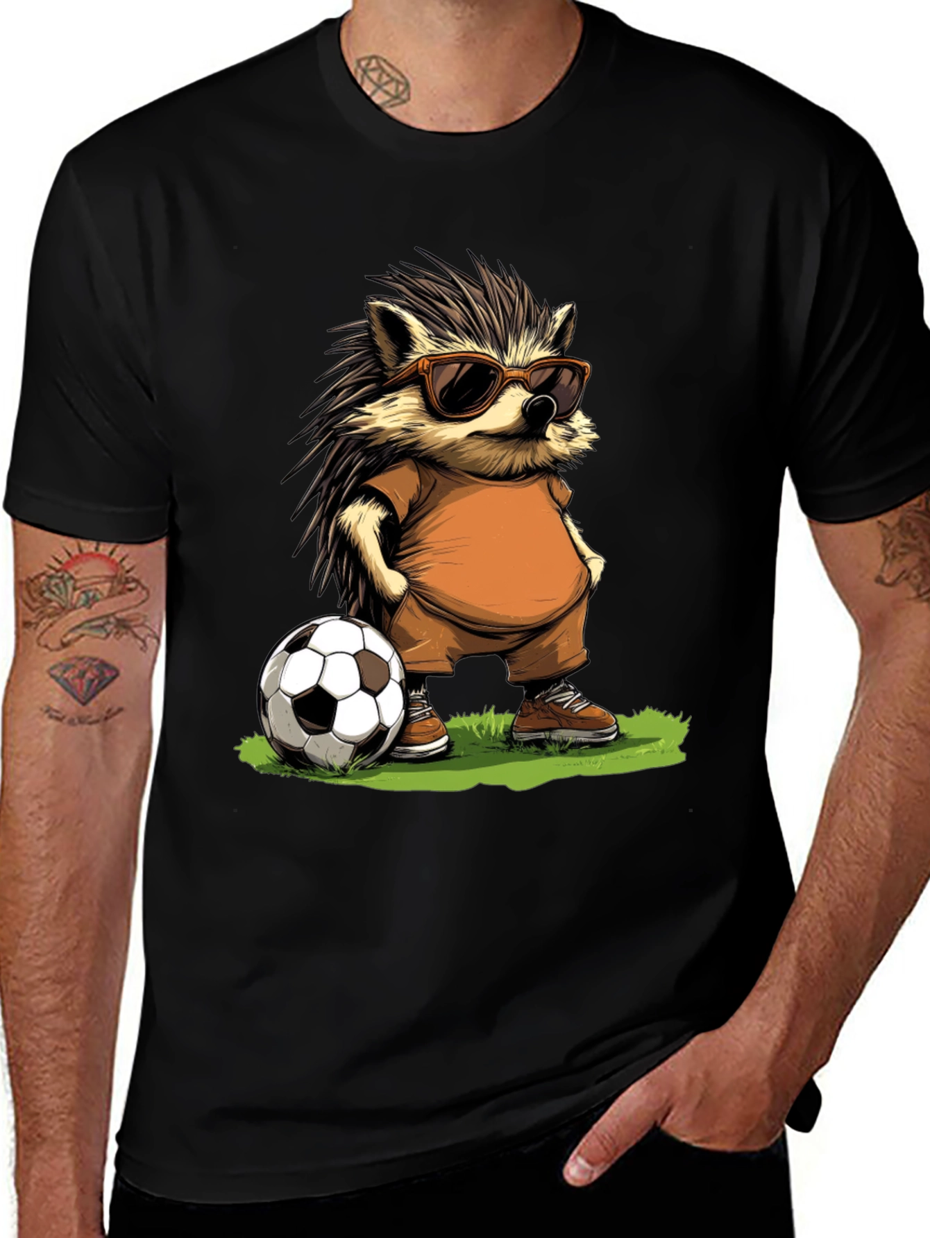 Variant 2 of Cool Hedgehog Soccer T-Shirt