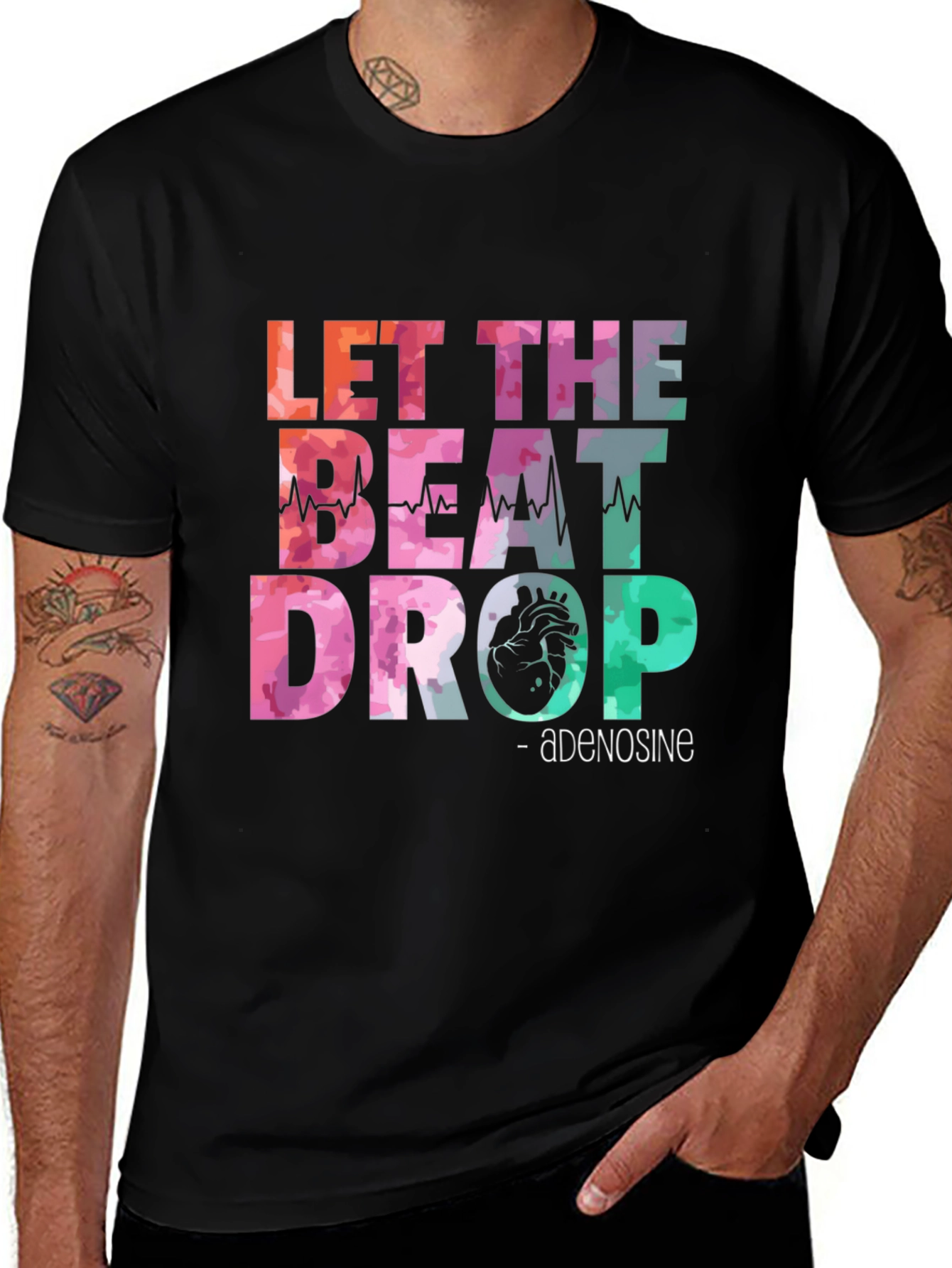 Variant 12 of Let the Beat Drop Graphic Tee - Adenosine