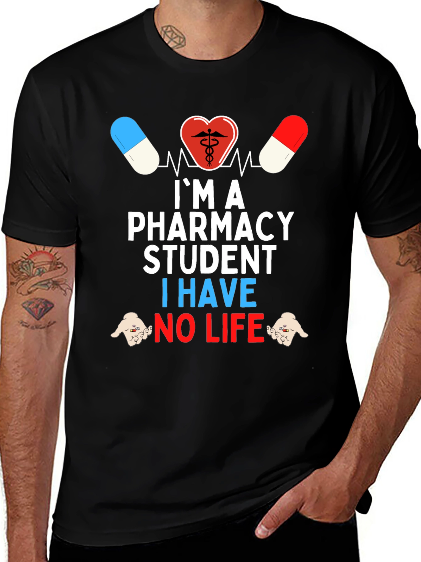 Variant 24 of Pharmacy Student Graphic T-Shirt