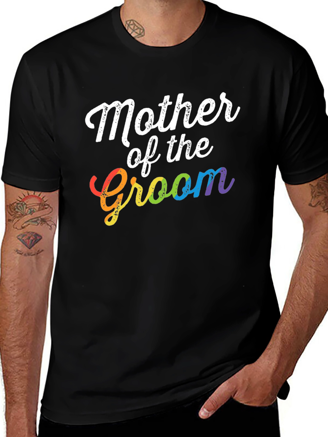 Variant 9 of Mother of the Groom Rainbow T-Shirt