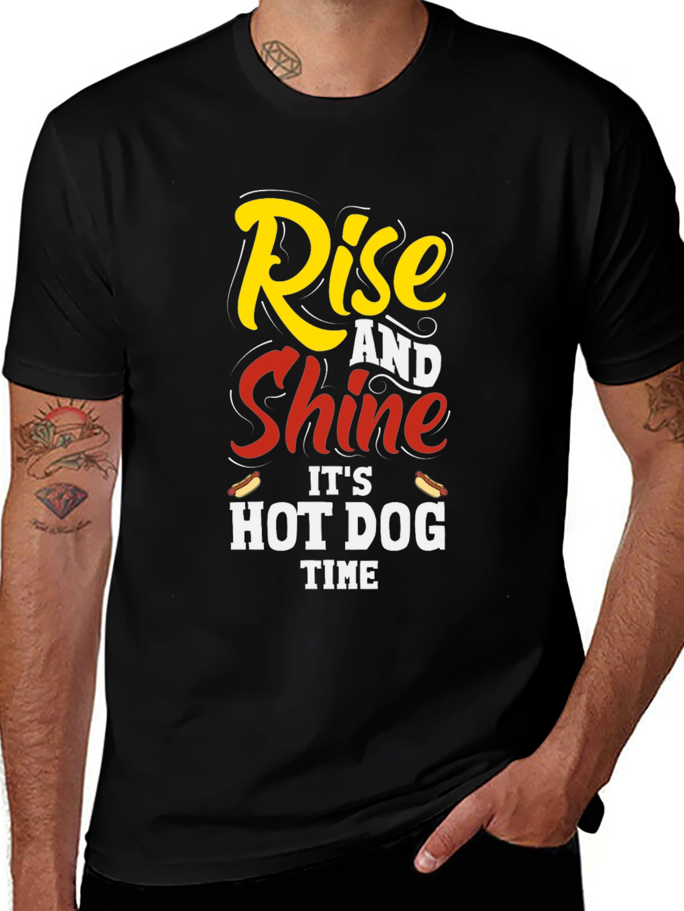 Variant 21 of Rise and Shine Hot Dog T-Shirt