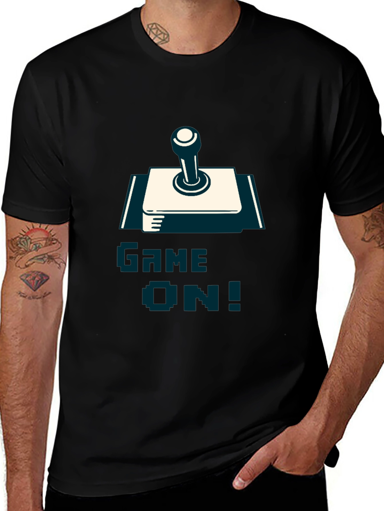 Variant 22 of Game On! Retro Gamer T-Shirt - Black