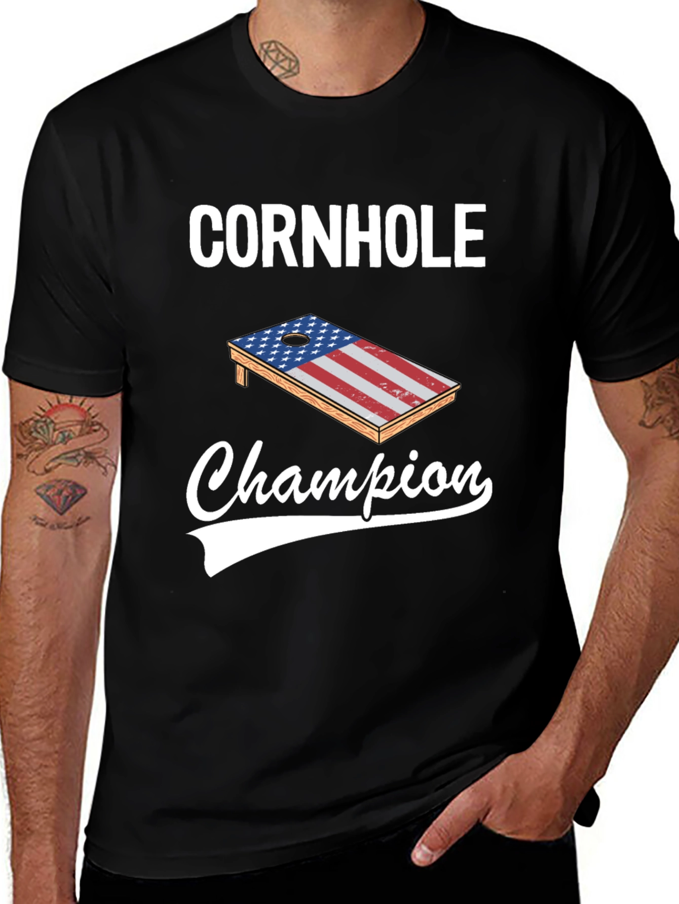 Variant 6 of Cornhole Champion Graphic Tee