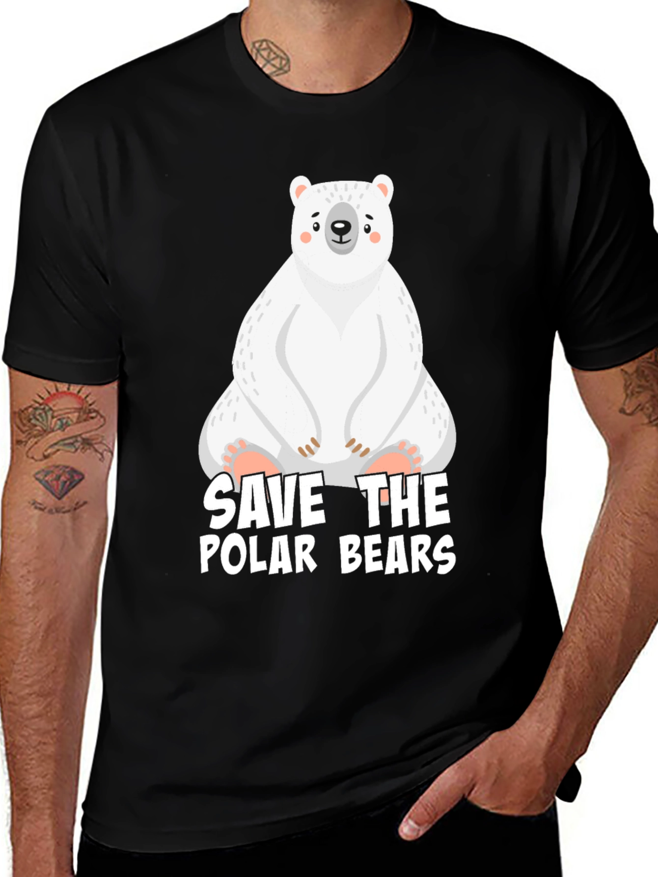 Variant 29 of Save The Polar Bears Graphic Tee