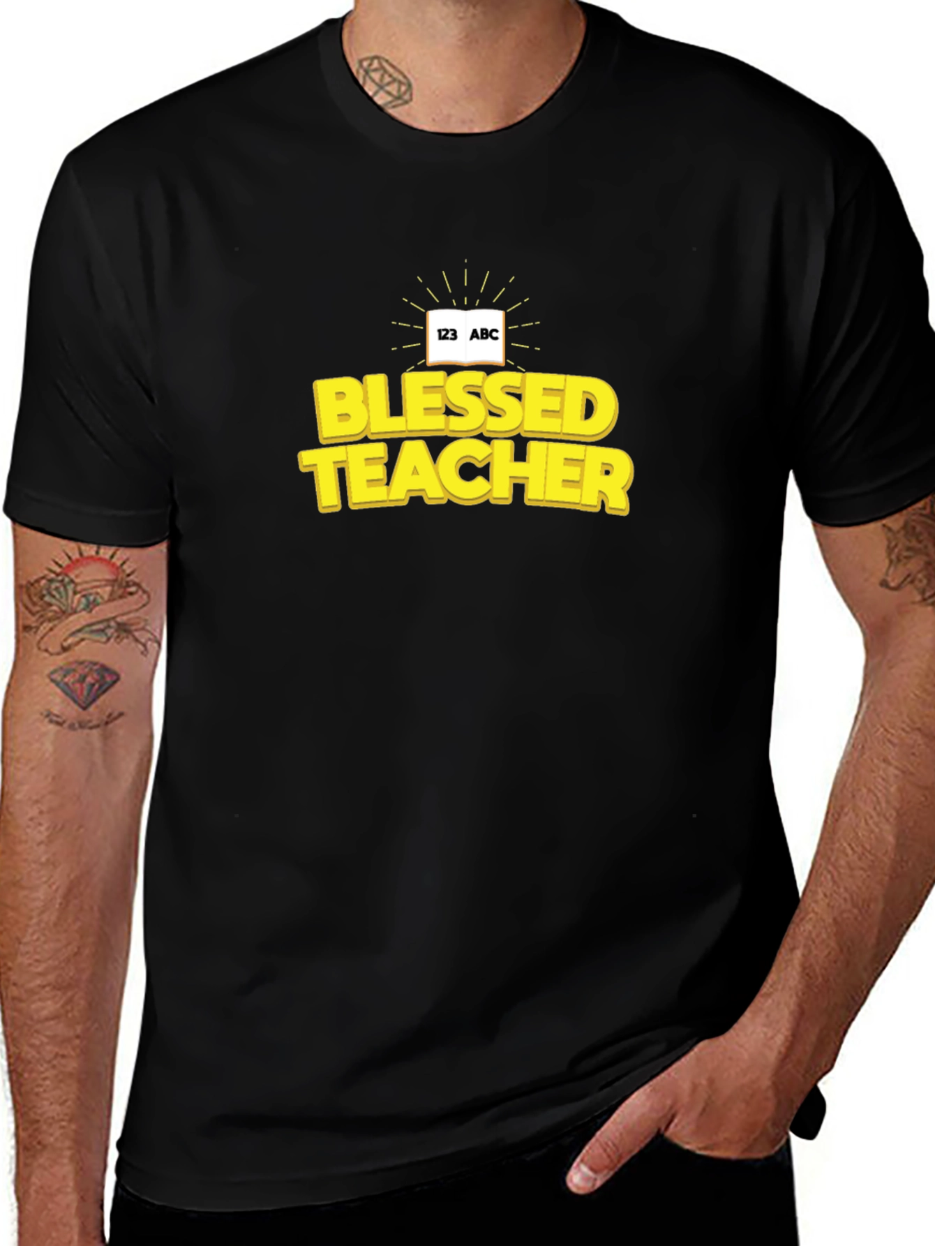 Variant 6 of Blessed Teacher Graphic T-Shirt - Unisex