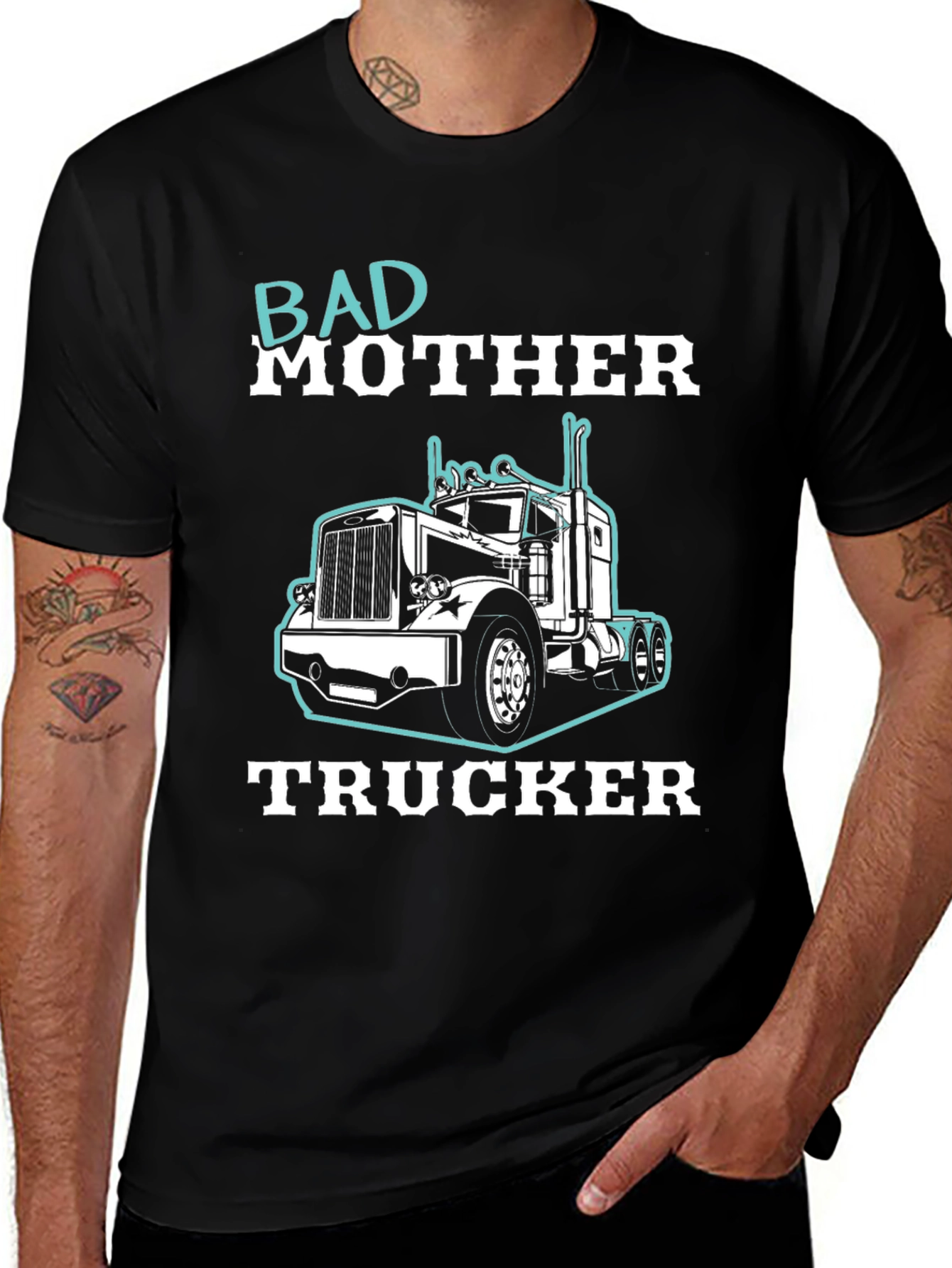 Variant 18 of Bad Mother Trucker T-Shirt
