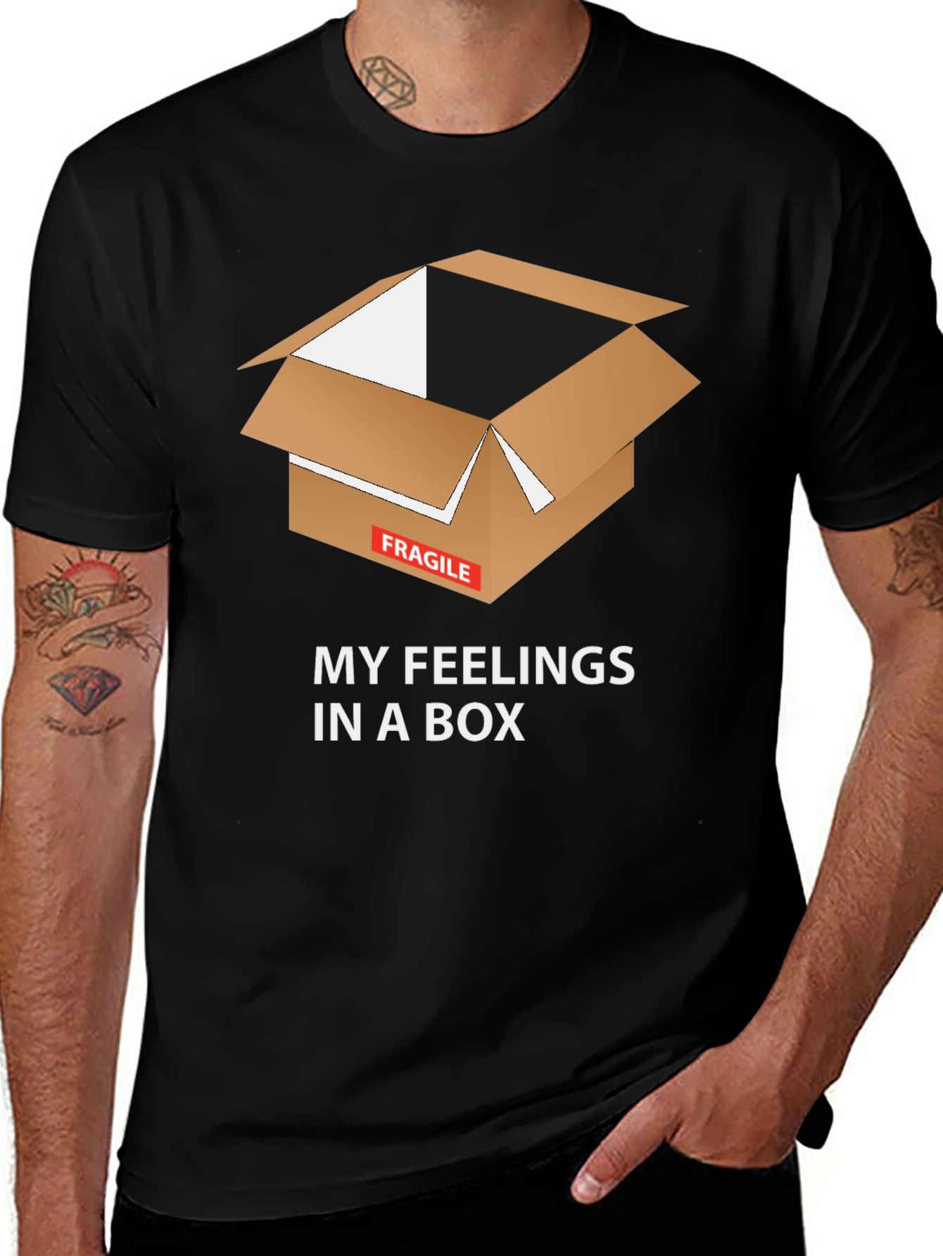 Variant 13 of Fragile Feelings T-Shirt - Box Graphic Tee