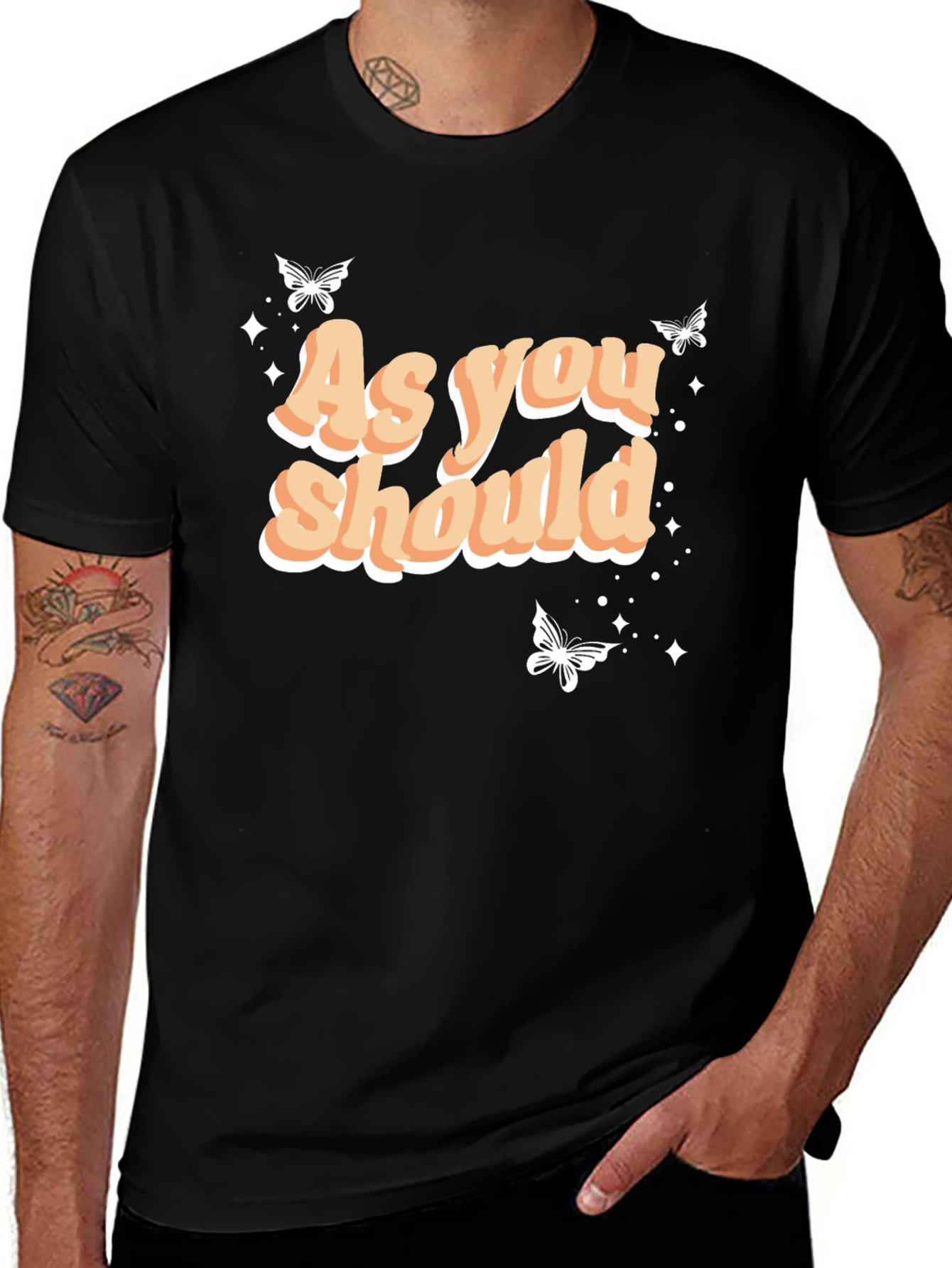 Variant 18 of As You Should T-Shirt - Butterfly Graphic Tee