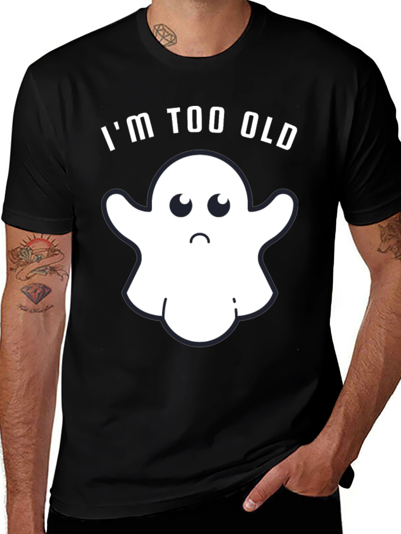 Variant 8 of I'm Too Old Ghost T-Shirt - Spooky Season