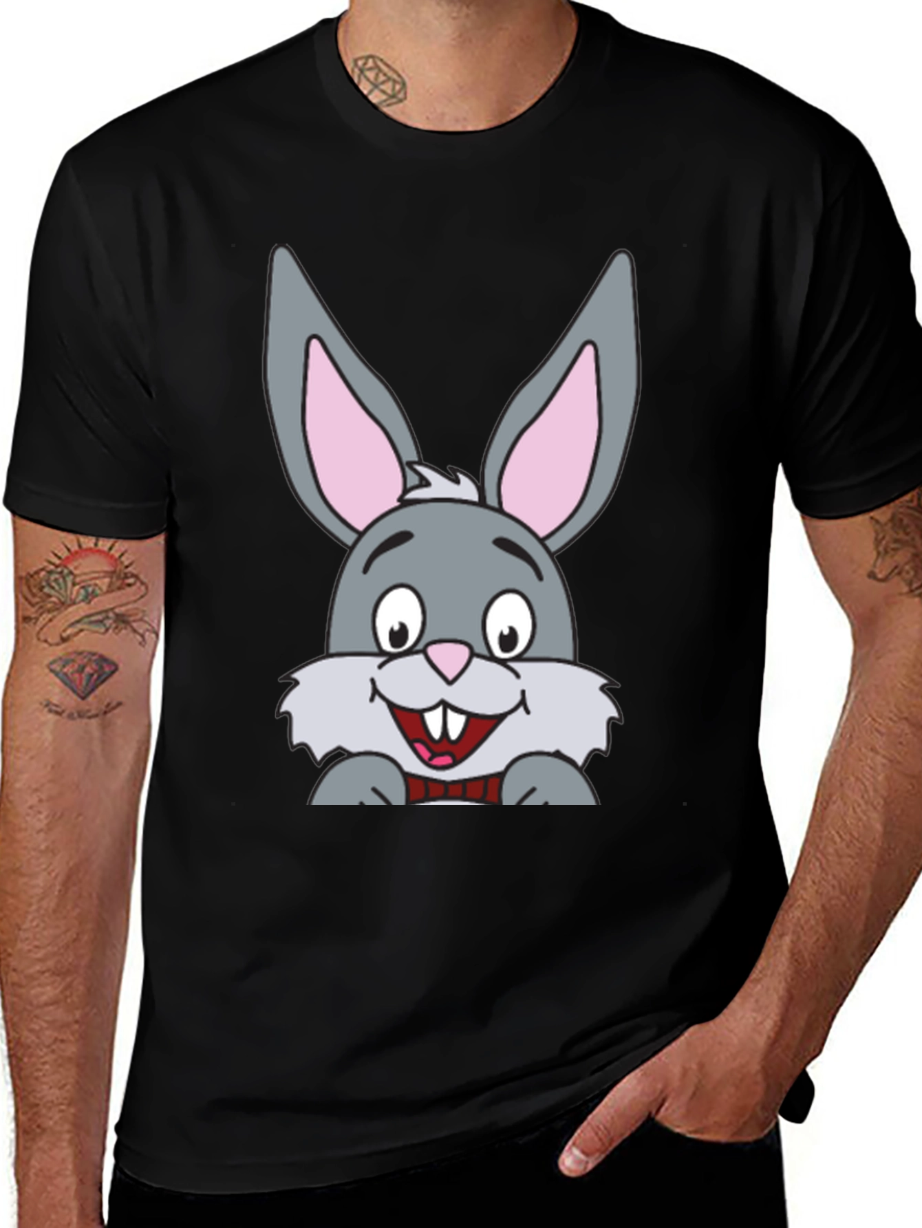 Variant 23 of Funny Bunny Graphic Tee - Easter Rabbit T-Shirt