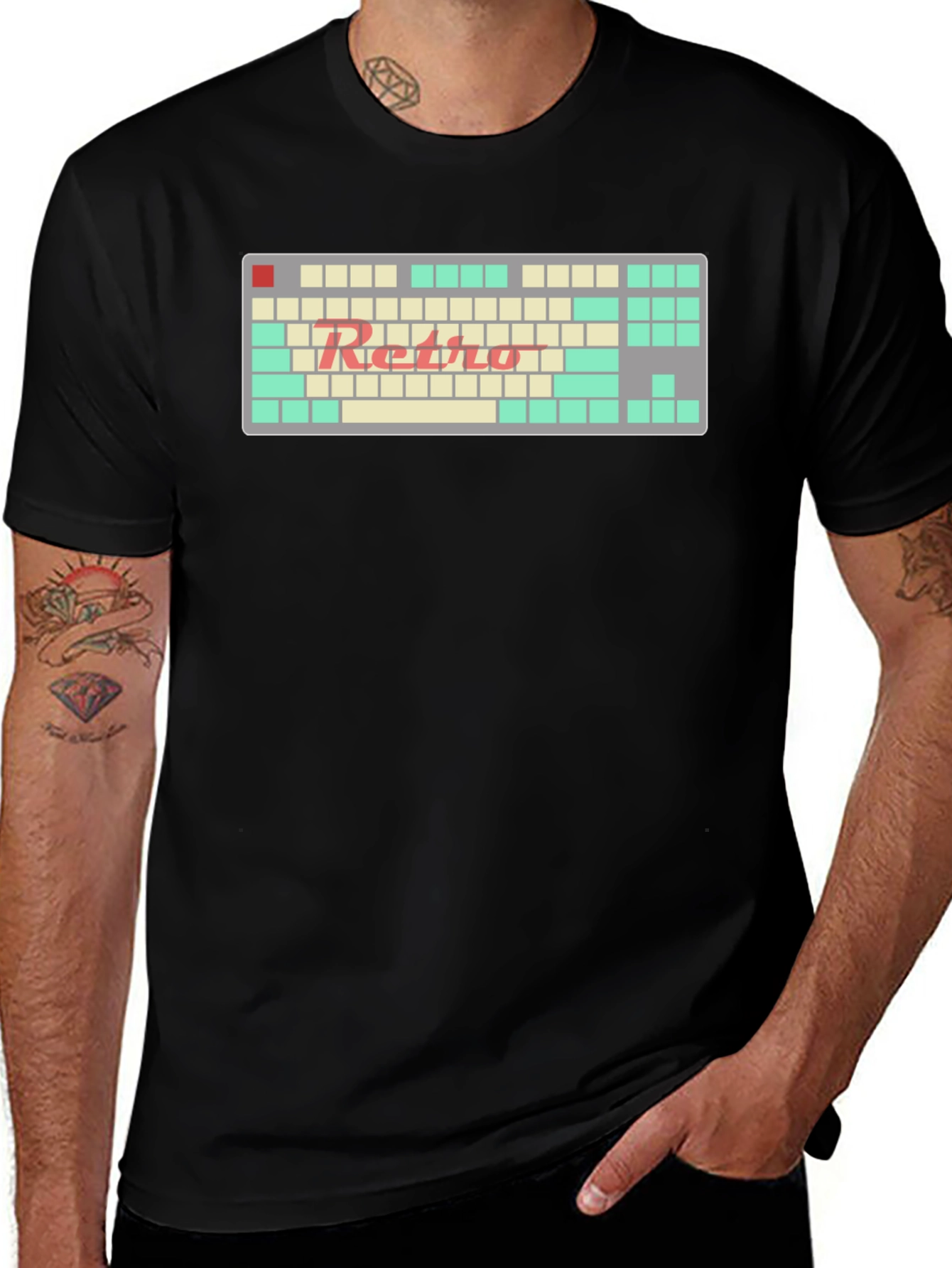 Variant 22 of Retro Keyboard T-Shirt - Gamer Style