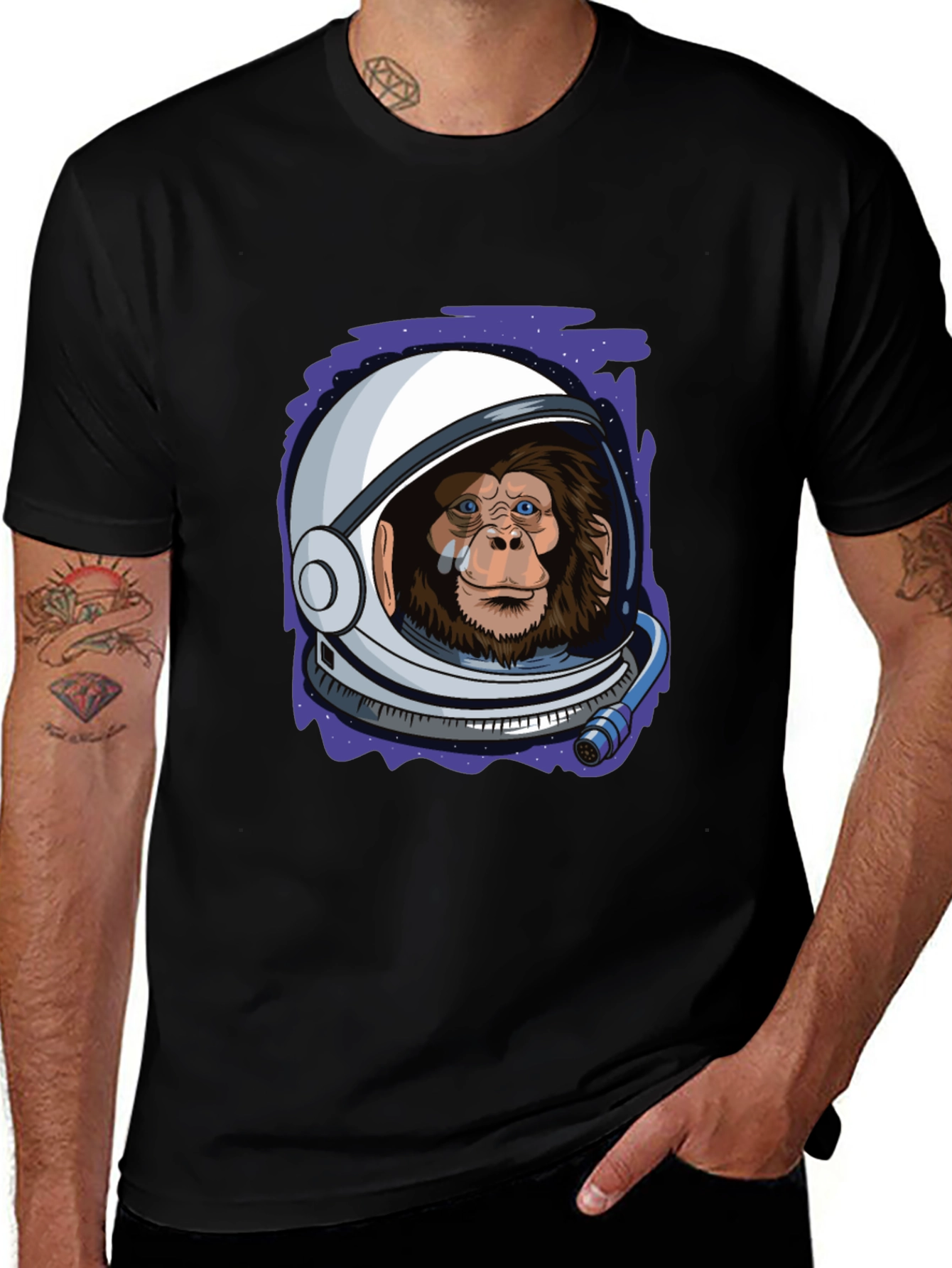 Variant 2 of Ape Astronaut T-Shirt - Space Monkey Tee