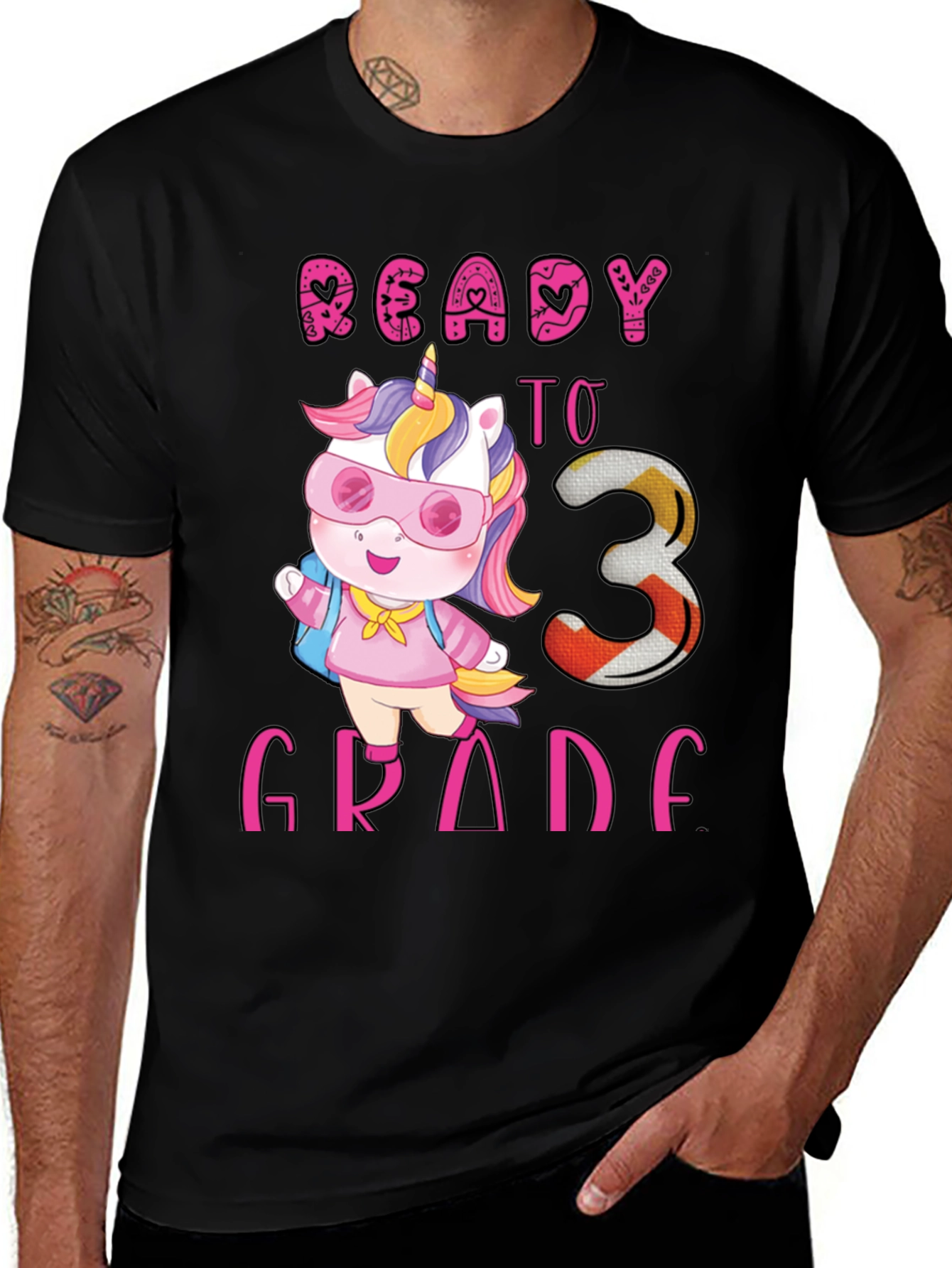 Variant 9 of Ready to 3rd Grade Unicorn T-Shirt