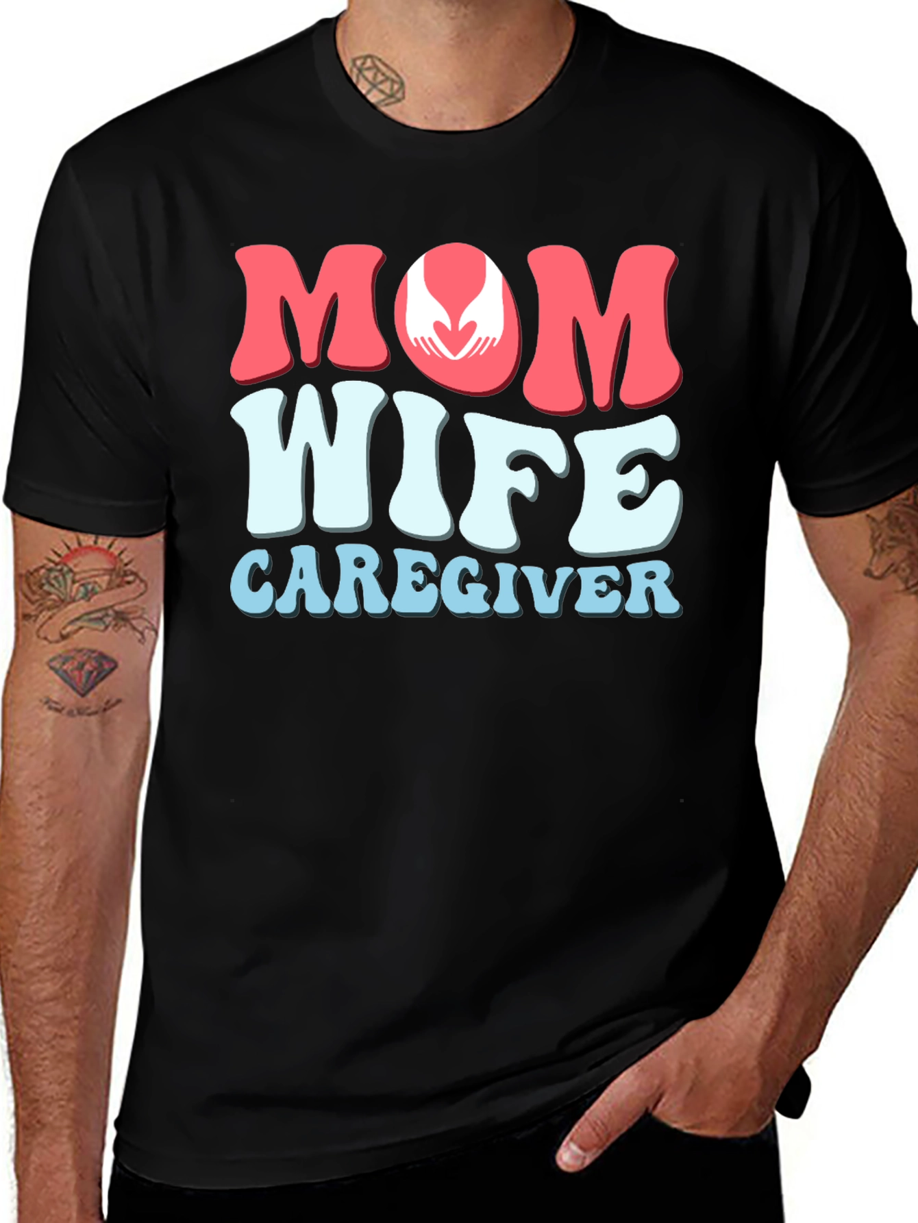 Mom Wife Caregiver Graphic T-Shirt
