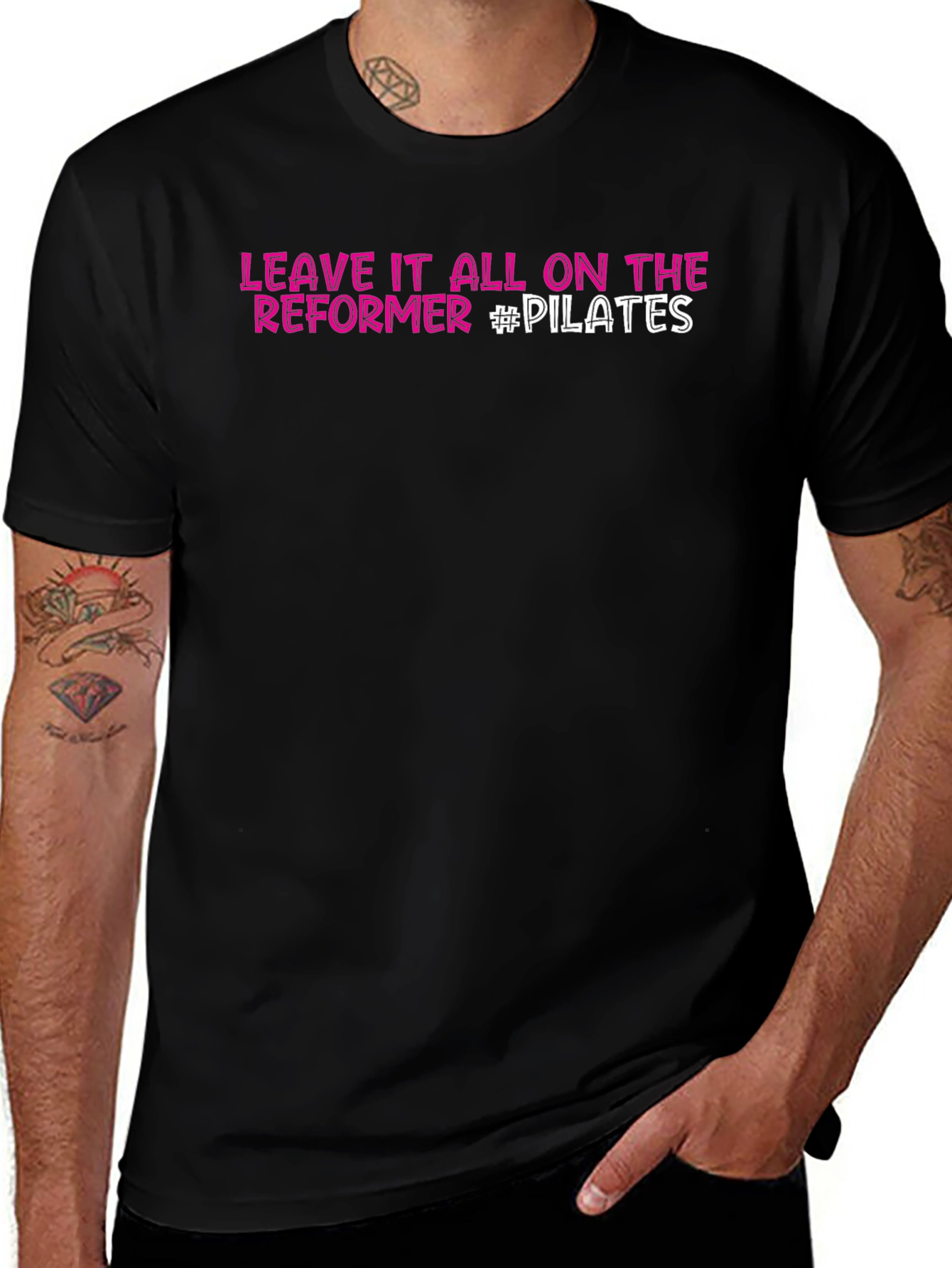 Pilates Reformer Graphic Tee - Workout Apparel