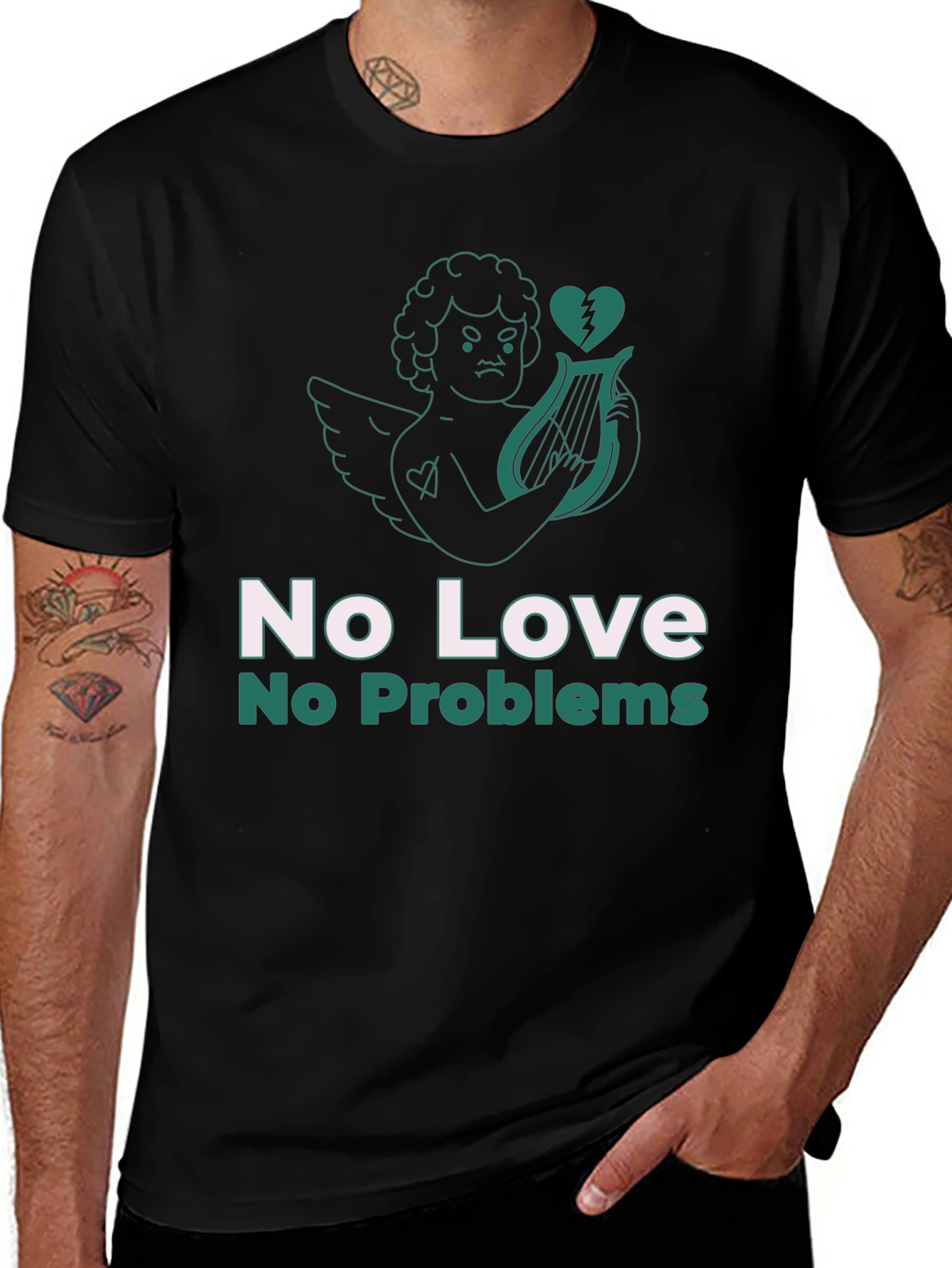 Variant 28 of No Love No Problems Graphic Tee