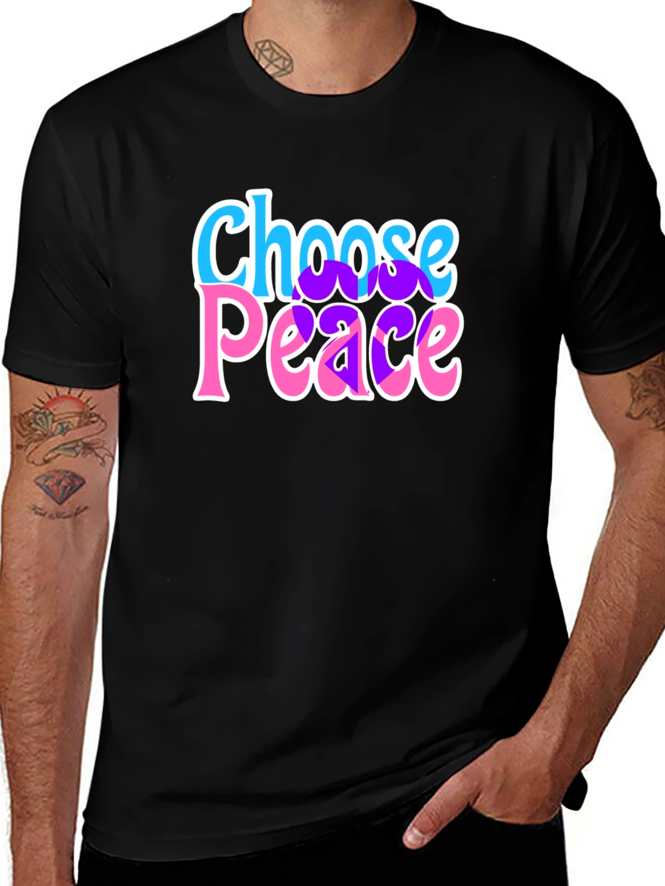 Variant 4 of Choose Peace Graphic T-Shirt