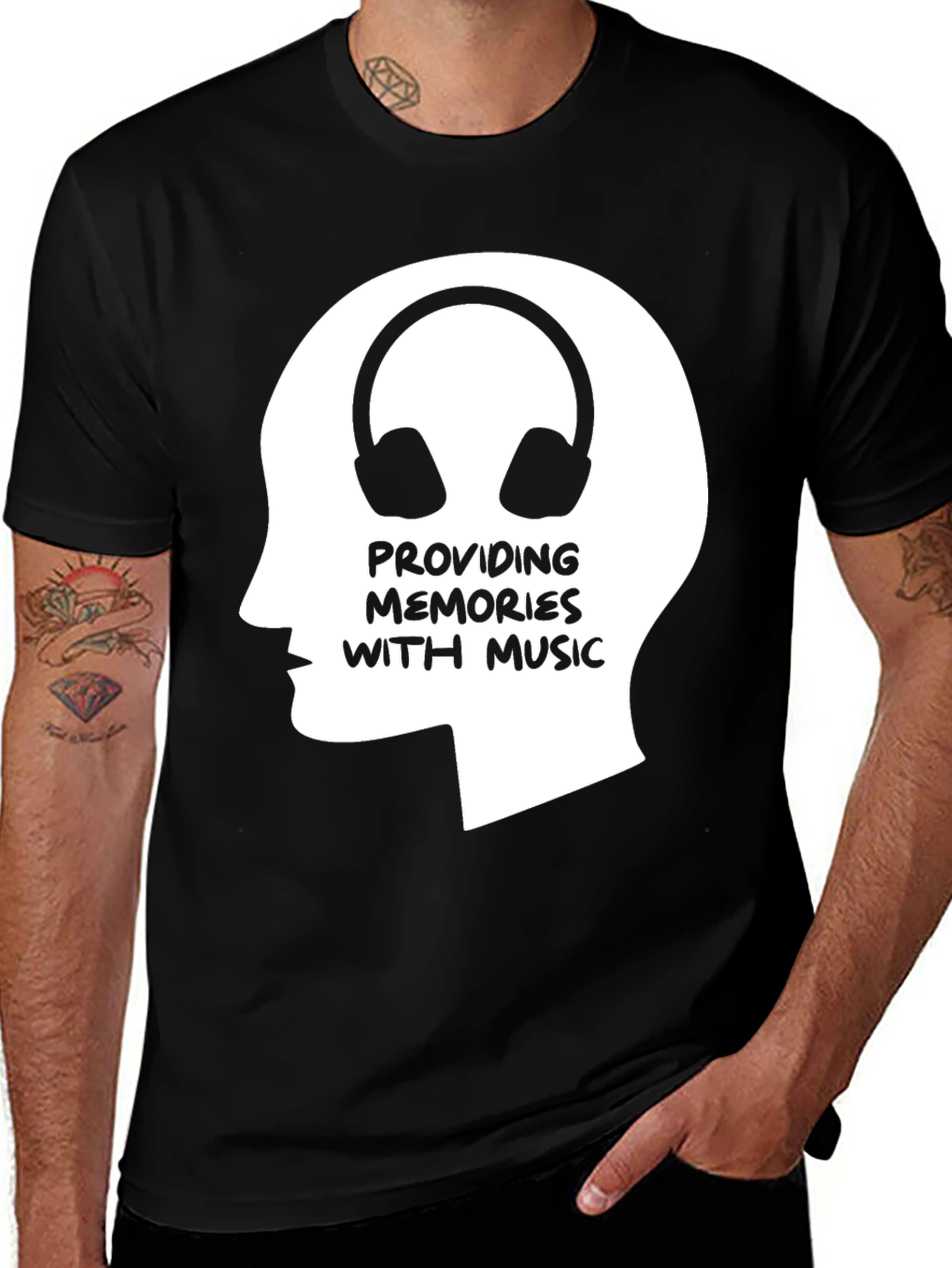 Variant 2 of Music Memories Black Graphic Tee