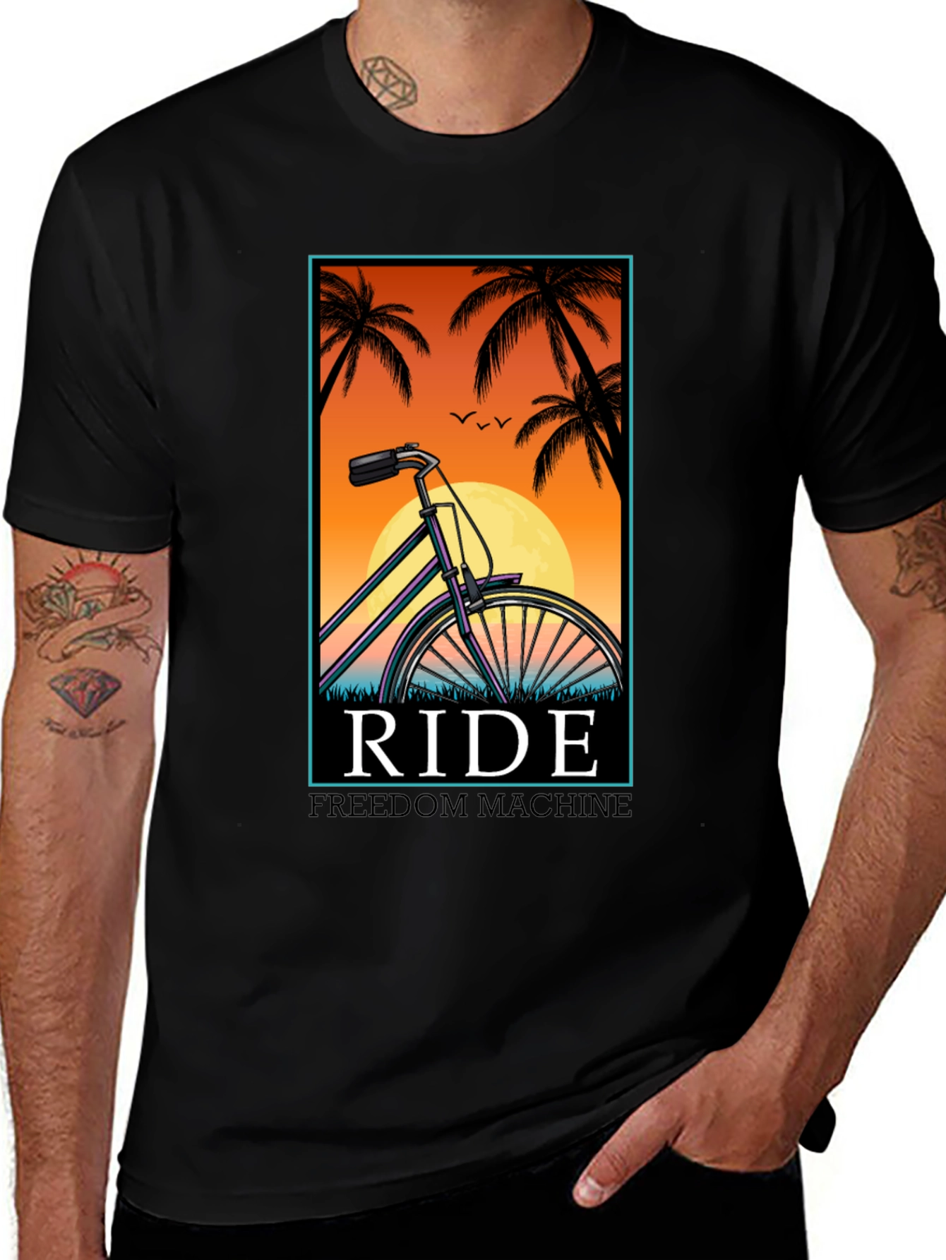Variant 2 of Ride Freedom Machine Graphic Tee