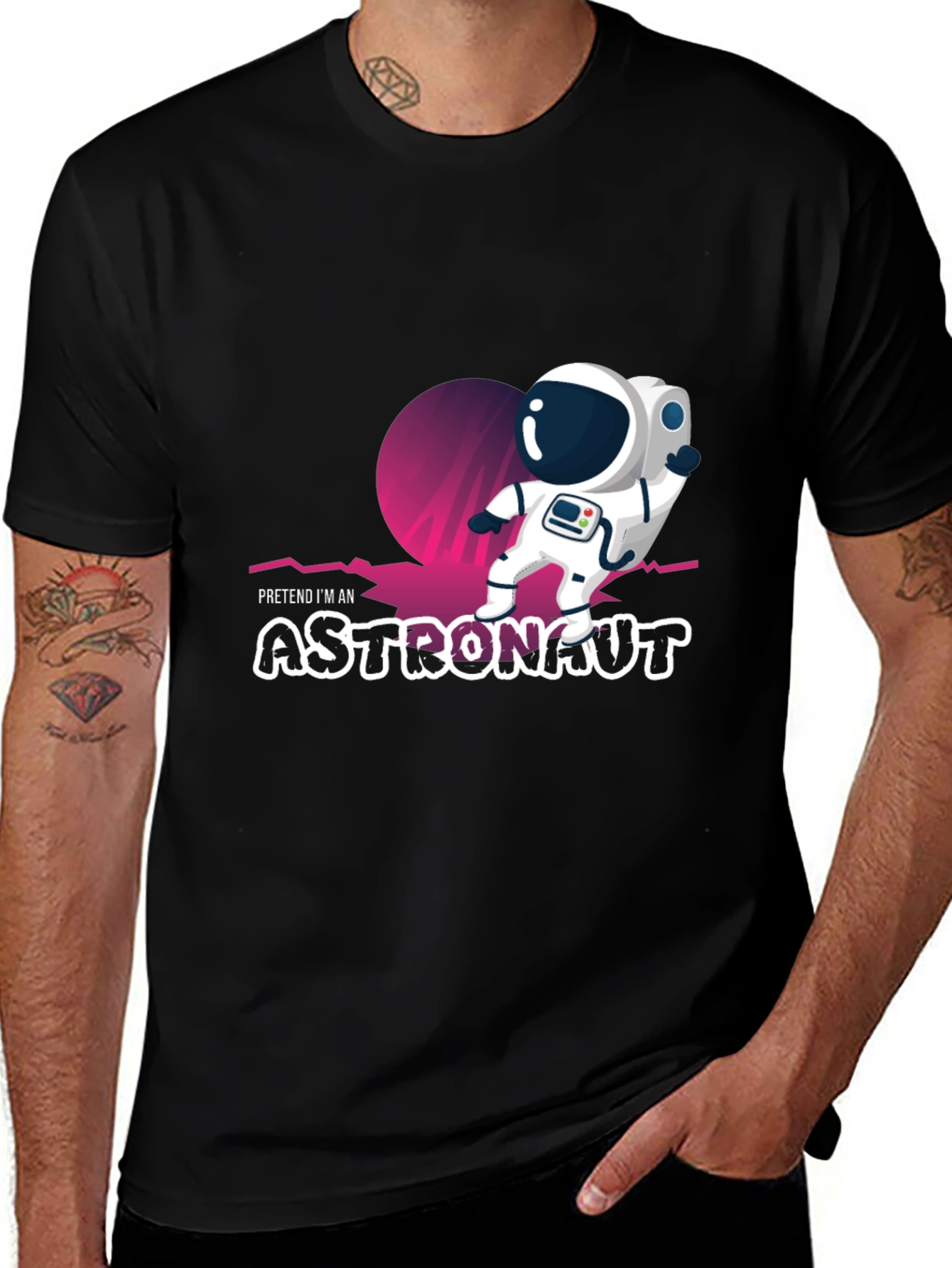 Variant 3 of Pretend I'm An Astronaut Graphic T-Shirt