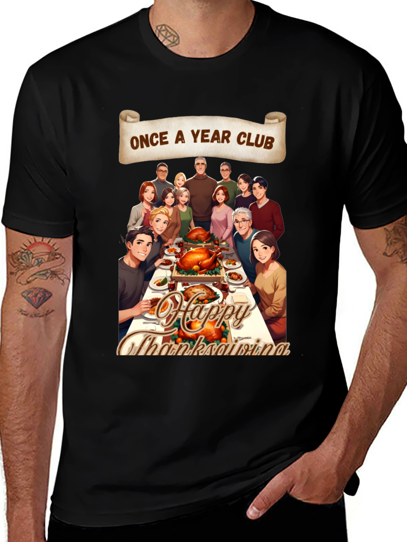 Once A Year Club Thanksgiving T-Shirt