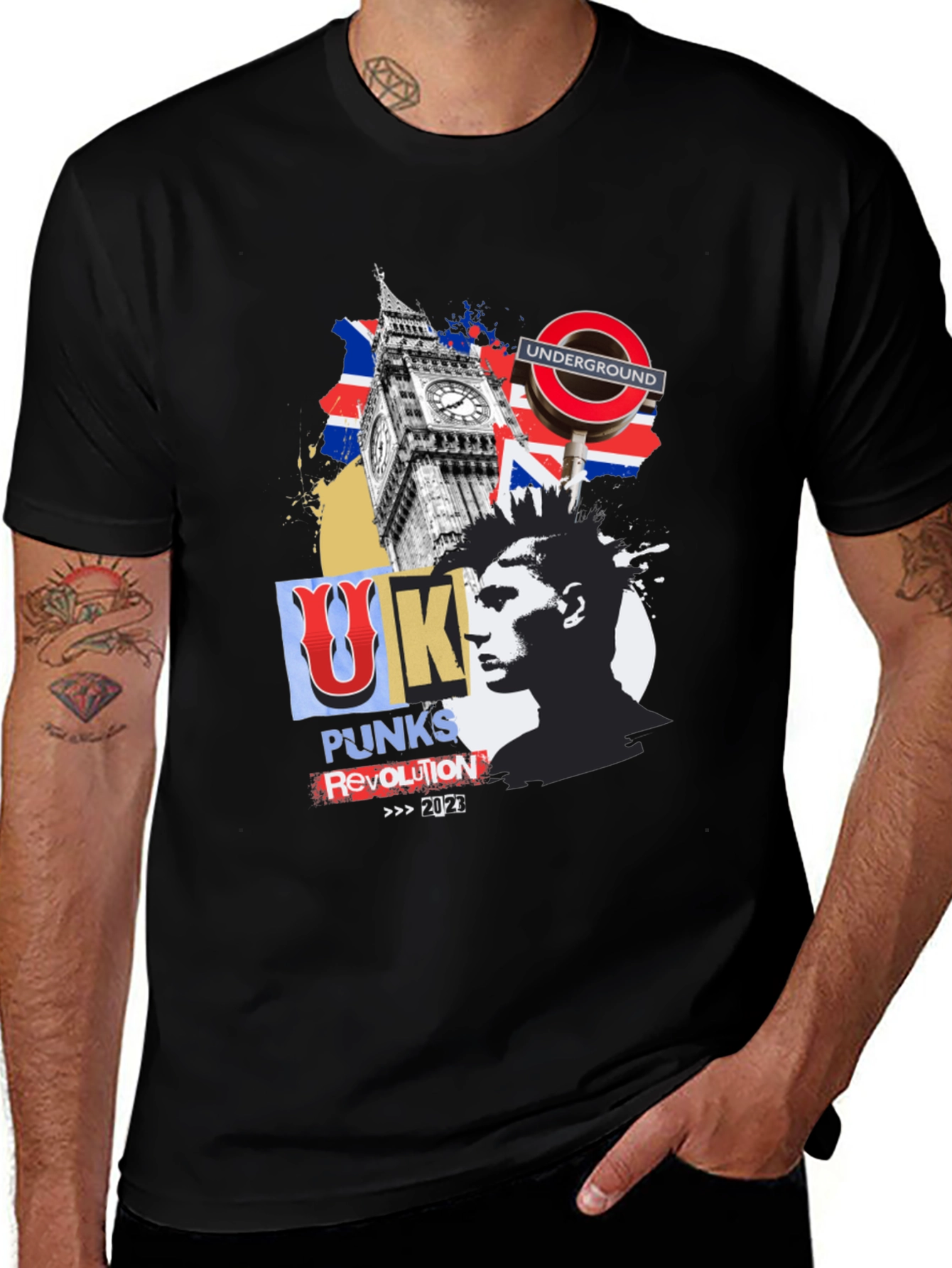 Variant 10 of UK Punk Revolution Graphic Tee